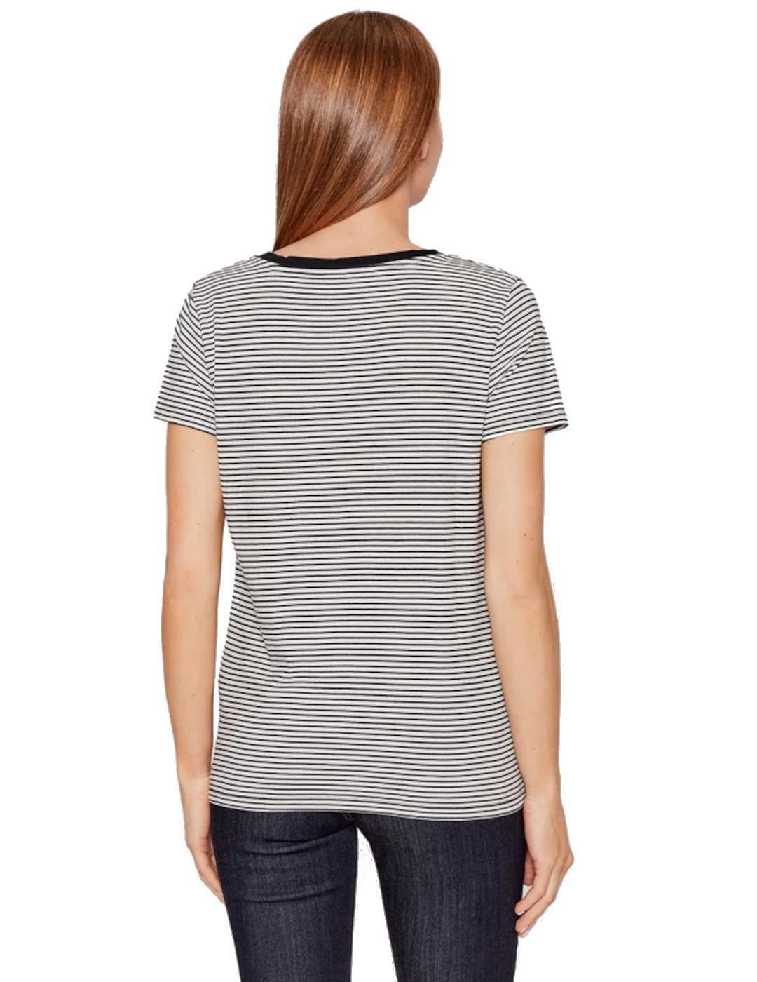 T-shirt pour femme Levis Perfect vneck Blanc. 3/4