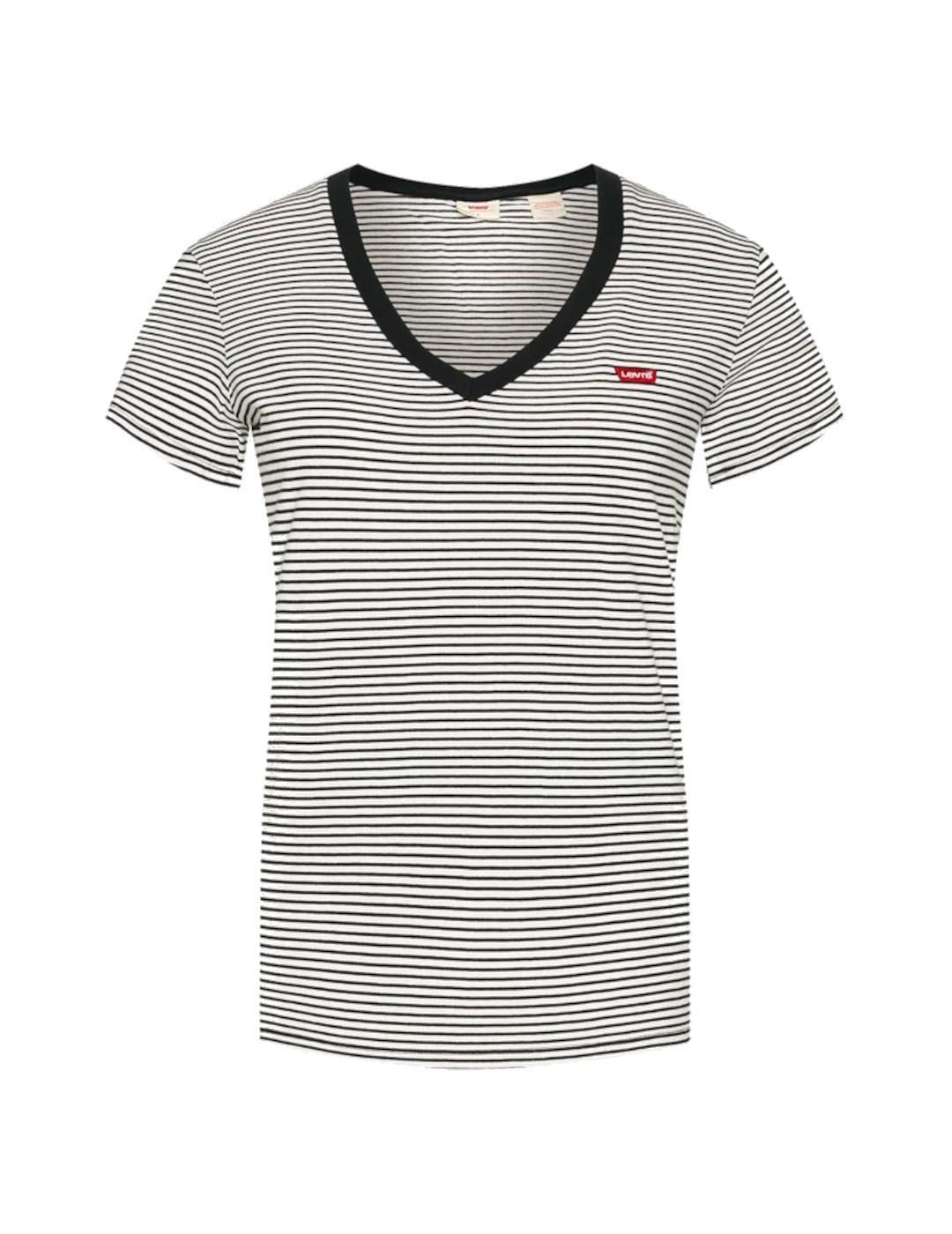 T-shirt pour femme Levis Perfect vneck Blanc. 1/4
