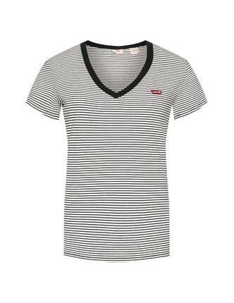 T-Shirt für Damen Levis Perfect V-Ausschnitt Weiß.