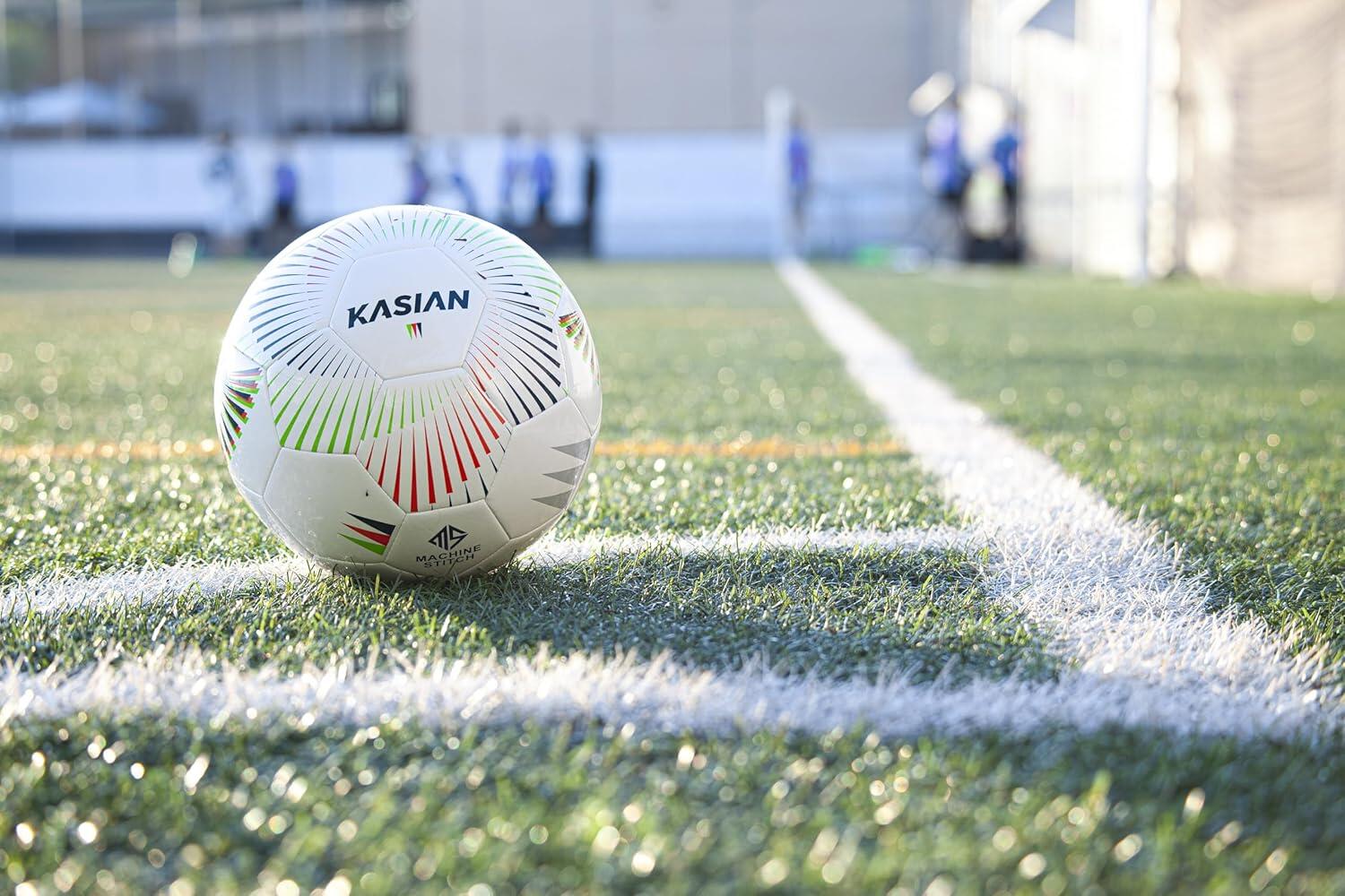 KASIAN Fußball 11 KS100 Weiß TPU Glänzend Größe 5 7/7