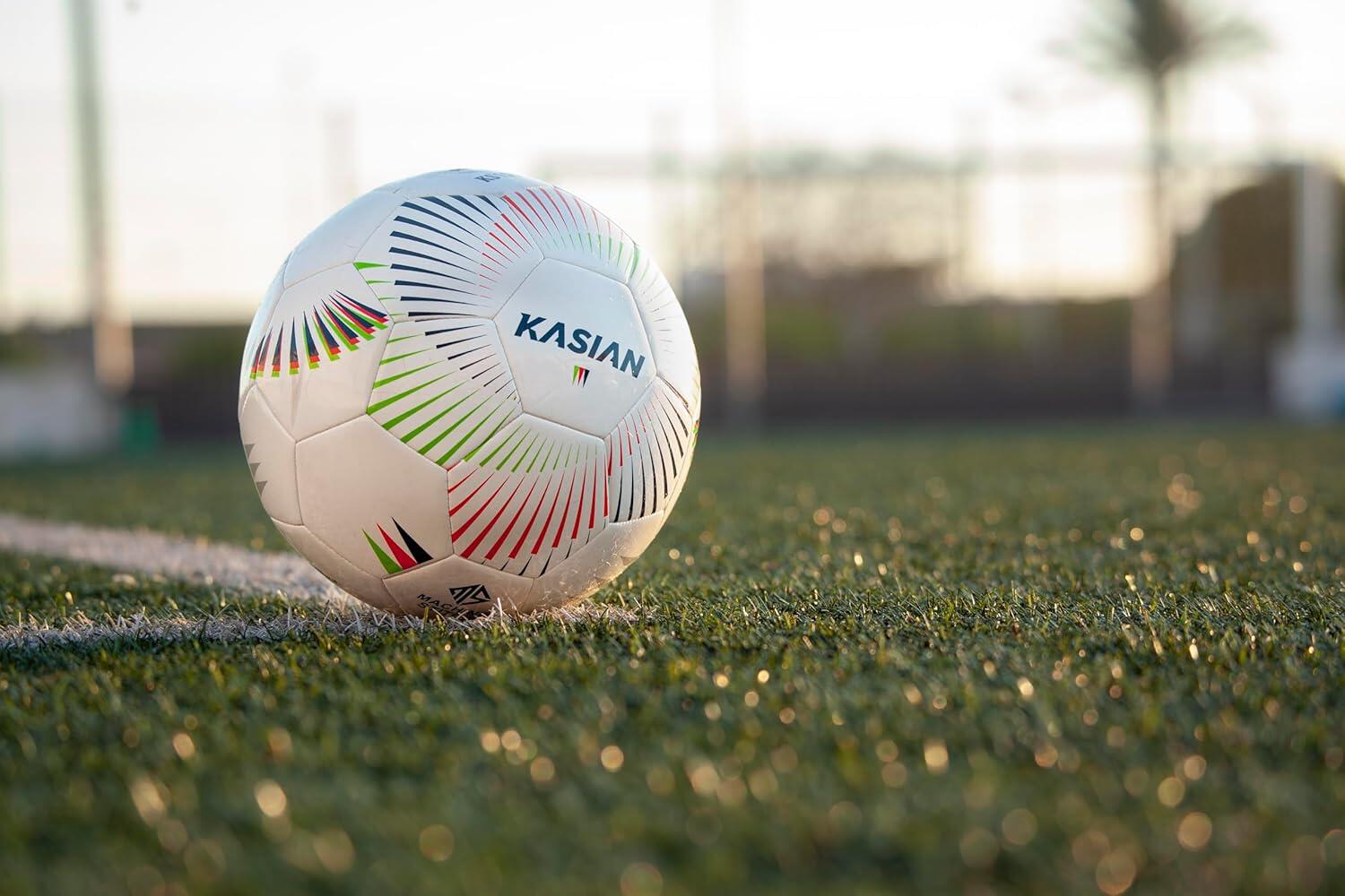 KASIAN Fußball 11 KS100 Weiß TPU Glänzend Größe 5 5/7
