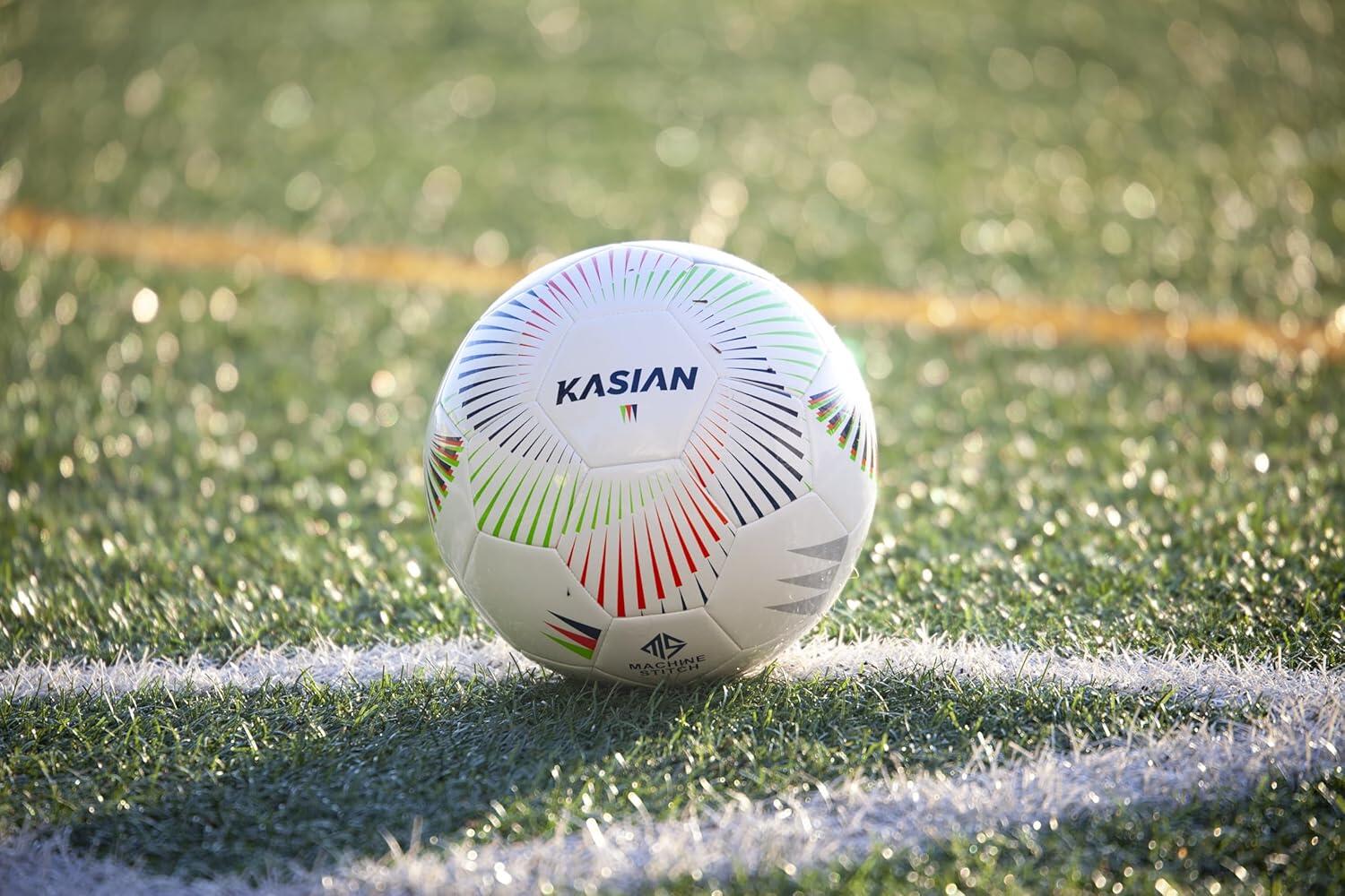 KASIAN Fußball 11 KS100 Weiß TPU Glänzend Größe 5 4/7