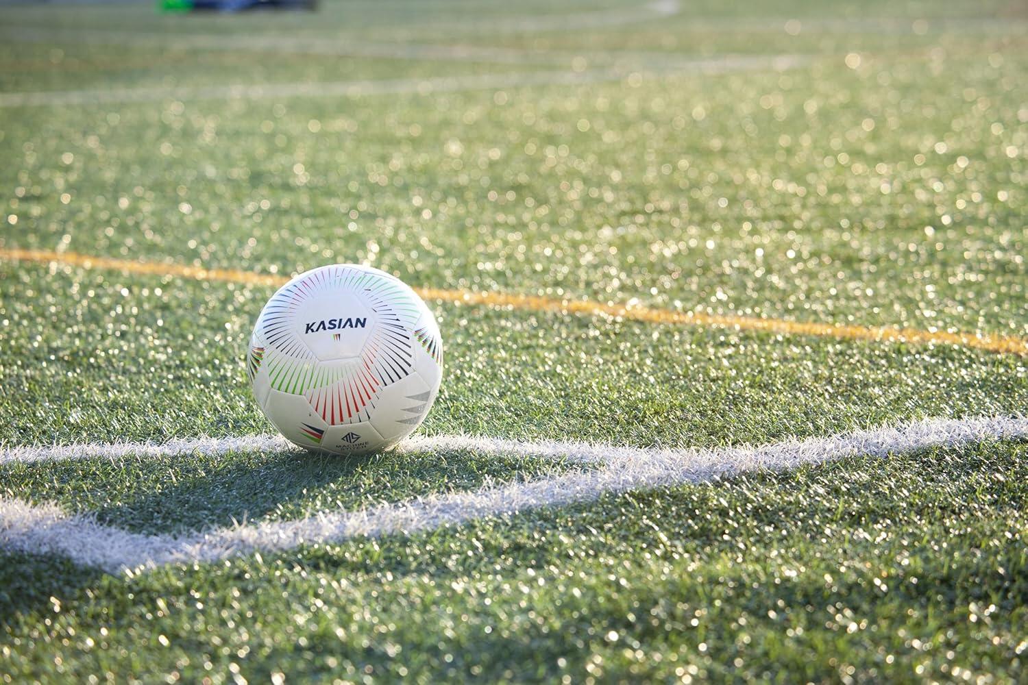 KASIAN Fußball 11 KS100 Weiß TPU Glänzend Größe 5 6/7