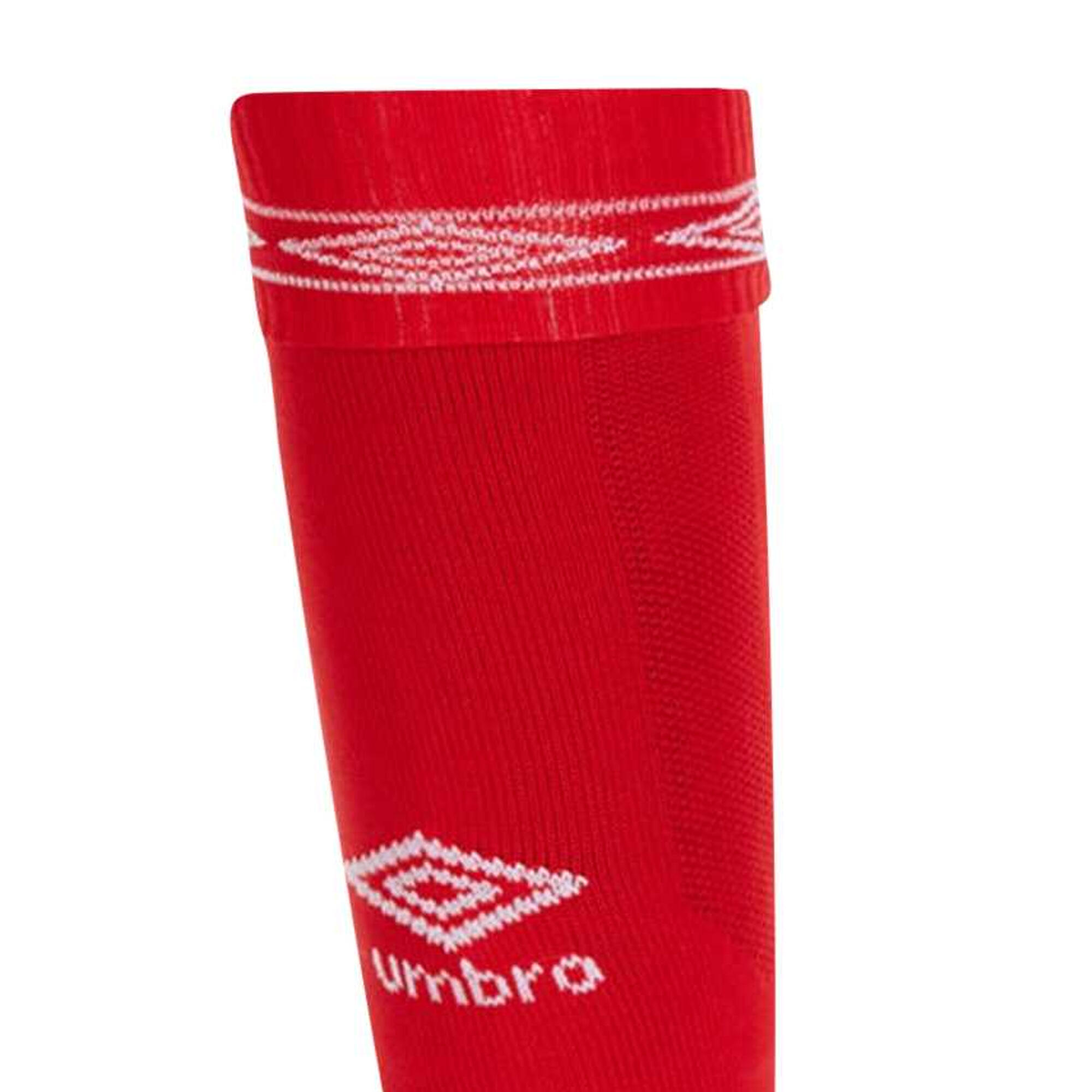 Calzini Da Calcio Bambini Umbro Diamond Vermiglio Bianco 4/4