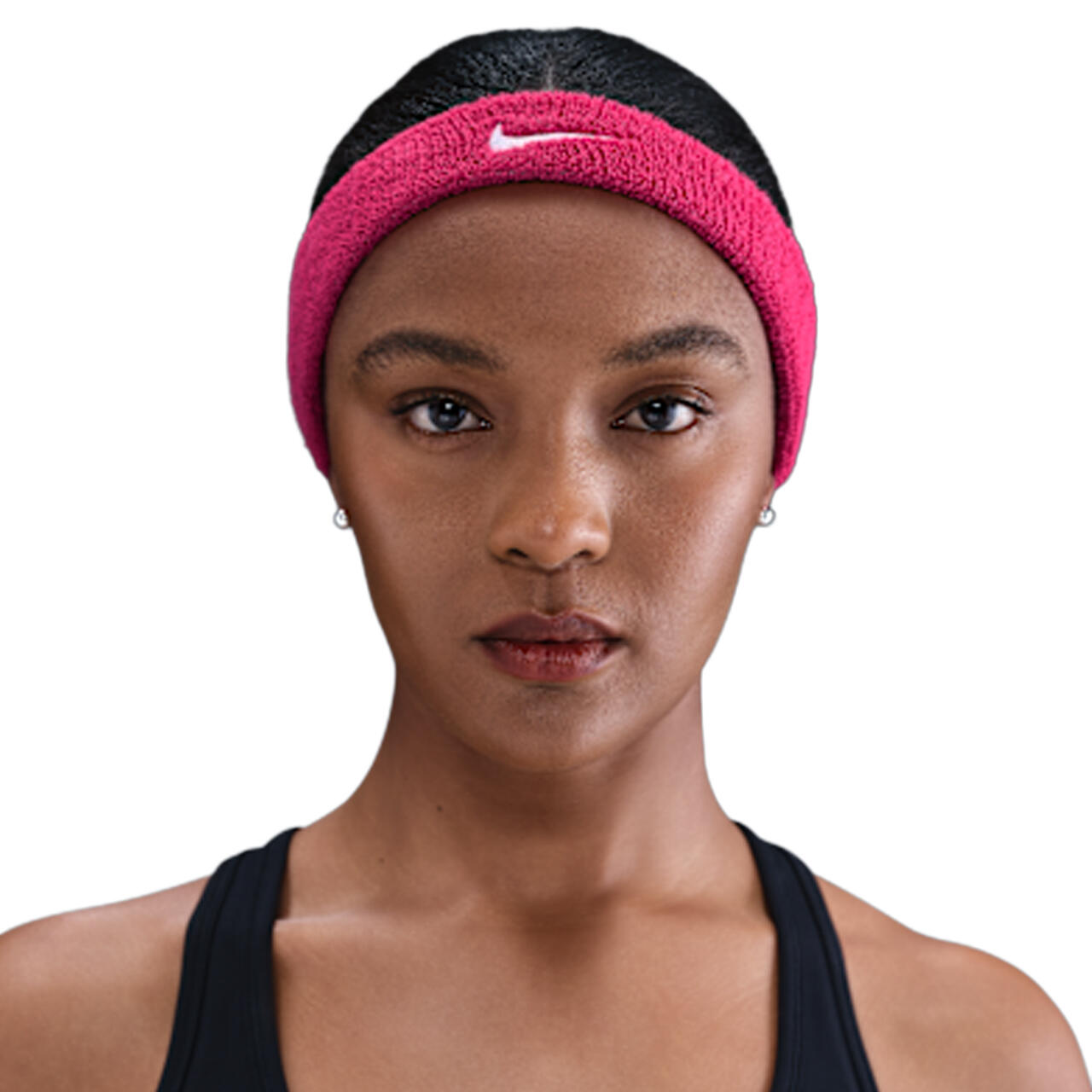Bandeau Style Swoosh CLASSIC (Rose / Blanc) 4/4