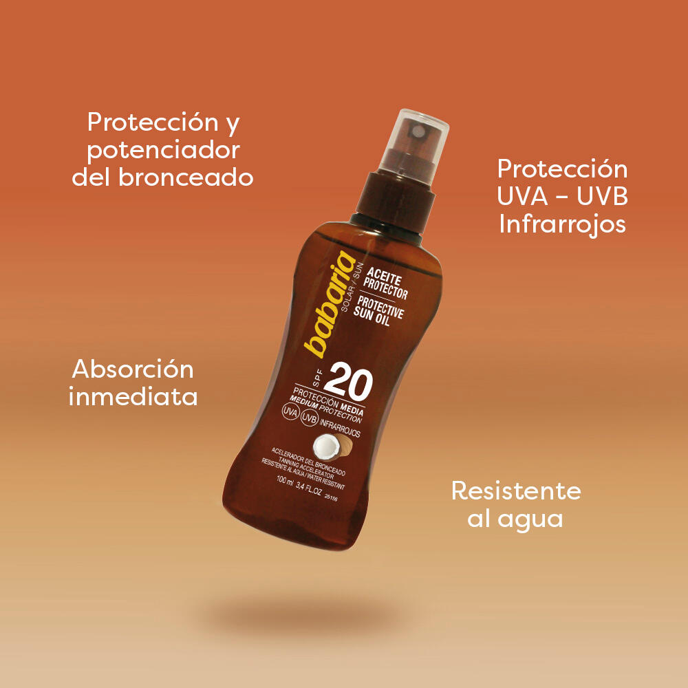 Babaria Aceite Solar SPF15 Coco 100 ml - Acelerador de bronceado 5/7