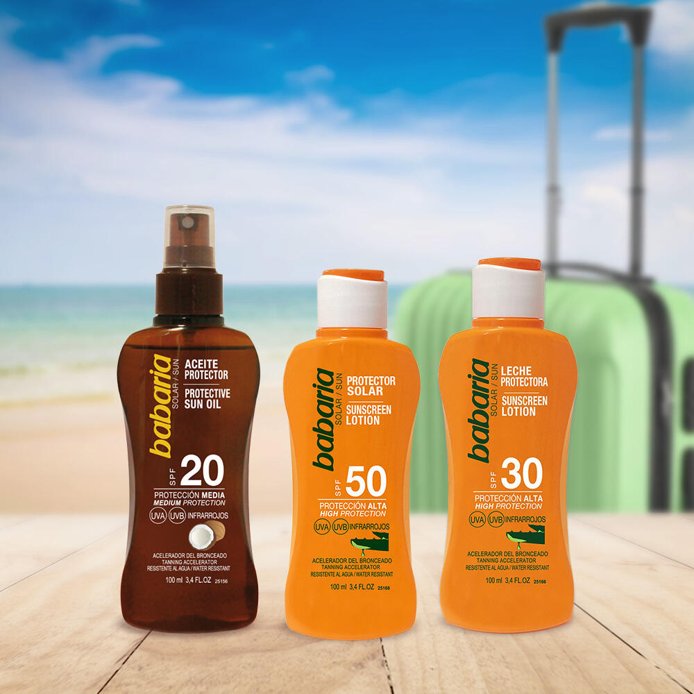 Babaria Leche Solar Aloe SPF50+ Hidratante Muy Resistente al Agua 7/7