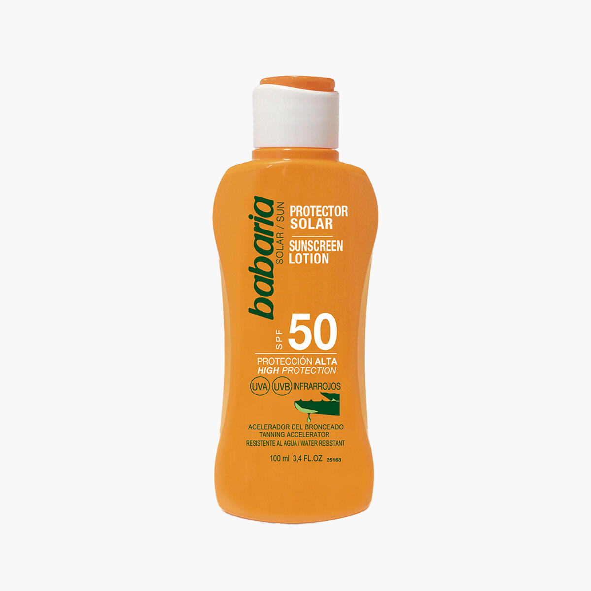 Babaria Leche Solar Aloe SPF50+ Hidratante Muy Resistente al Agua 1/7