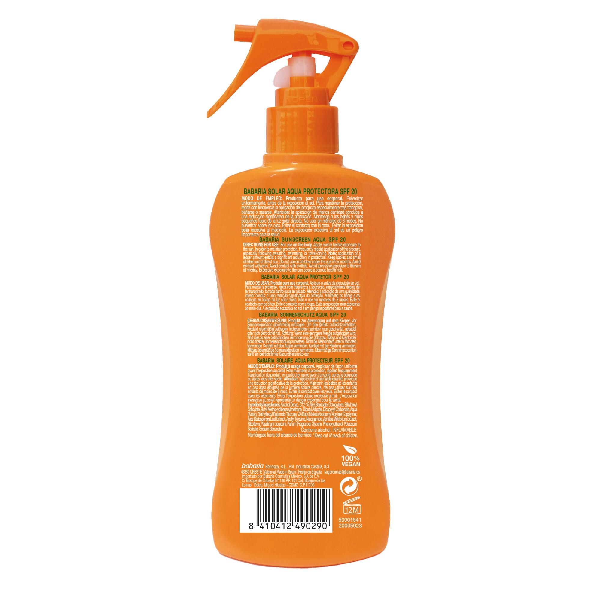 Babaria Spray Solar Aloe SPF20 300 ml 2/7