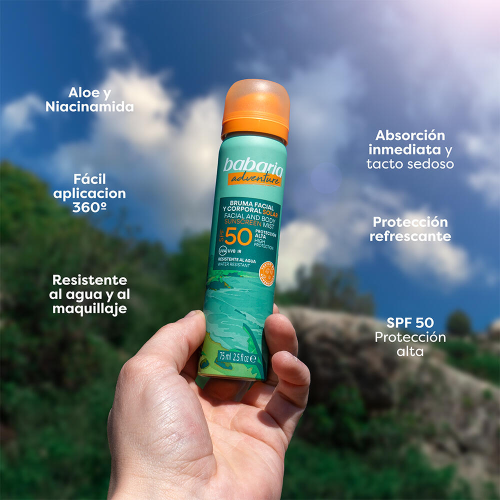 BABARIA Bruma Facial Protectora SPF 50 Edición Limitada 300 ML 3/7