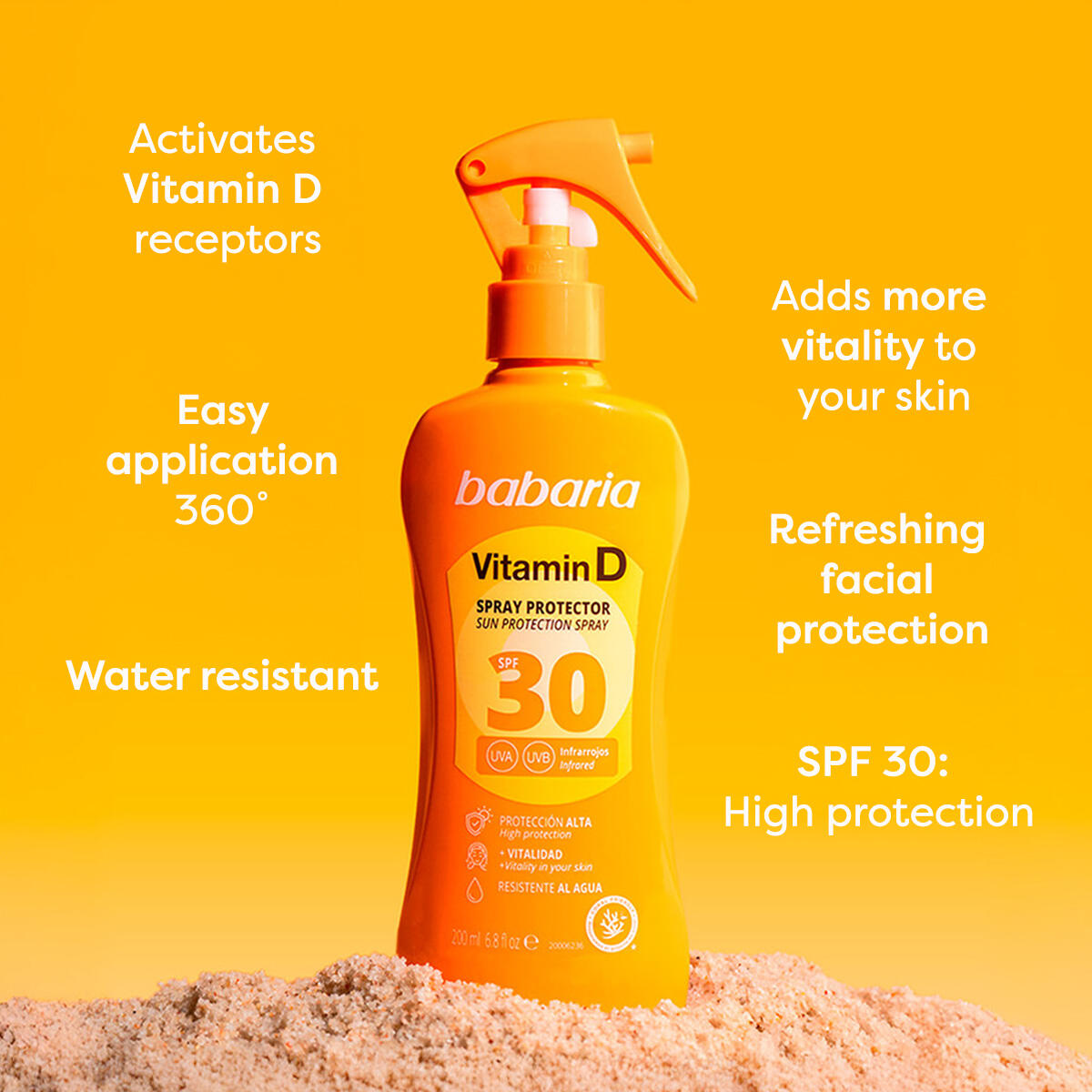 Babaria Spray Solar Vitamina D SPF 30 200 ml 4/7