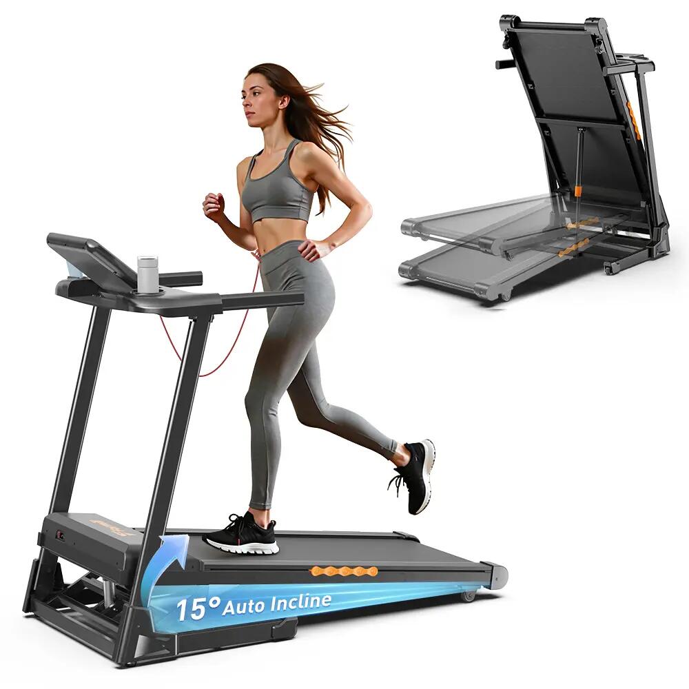 FT61:3.0HP,15°Incline,13.5km/h,Quiet,LCD,135Kg,Shock Absorb,Home Use 5/7