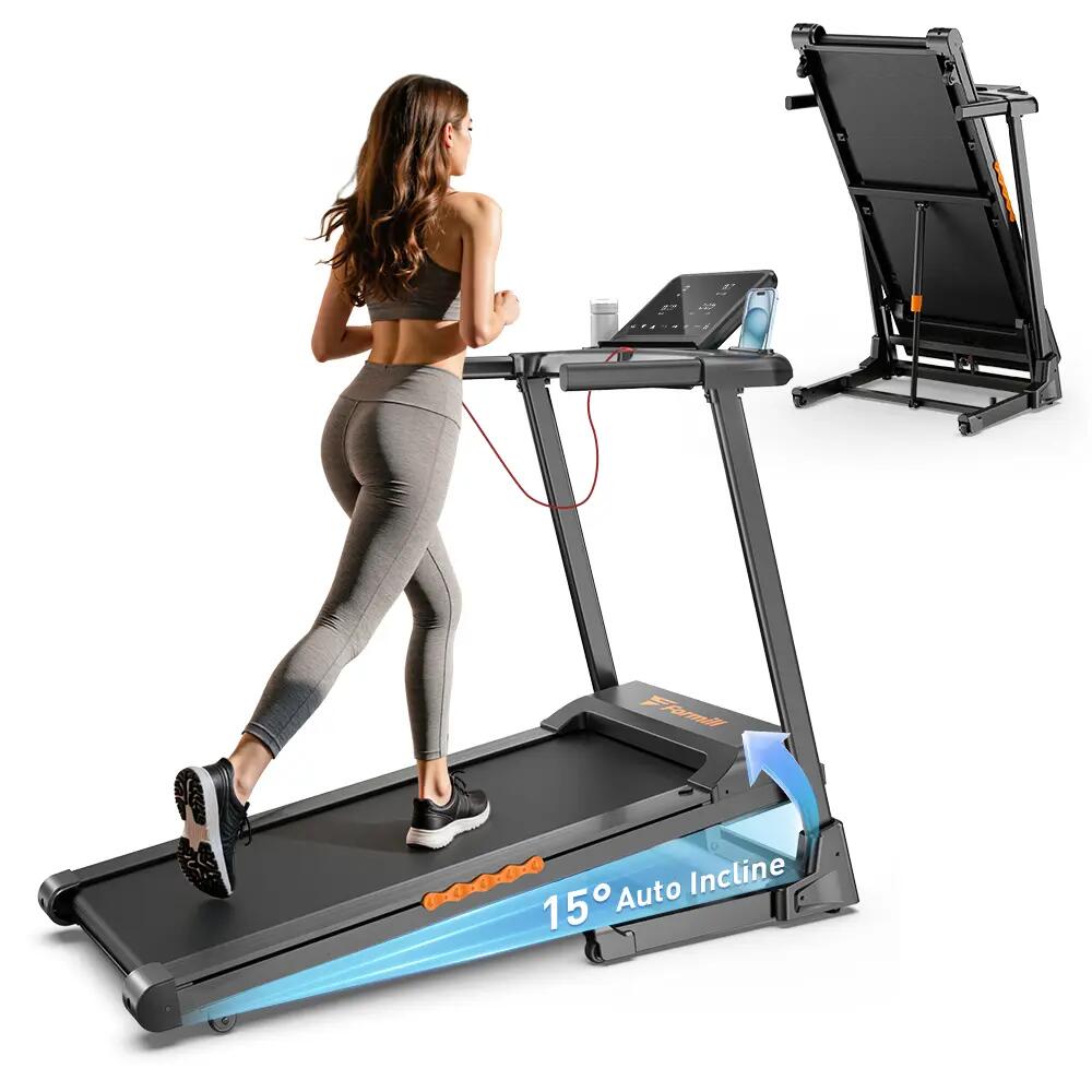 FT61:3.0HP,15°Incline,13.5km/h,Quiet,LCD,135Kg,Shock Absorb,Home Use 7/7