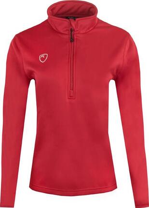 Sweat-shirt Playerlayer 1/4 Zip Femme Rouge Écarlate