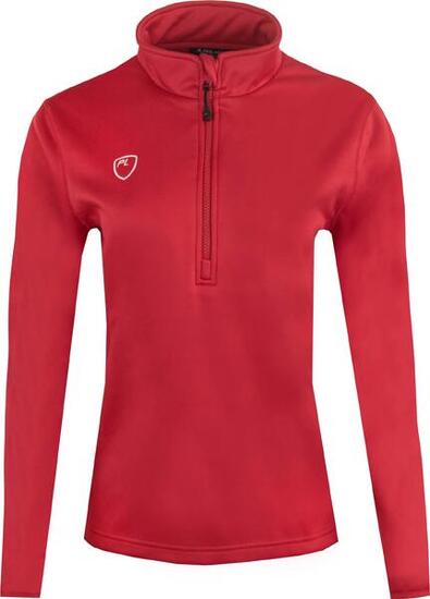 Sweat-shirt Playerlayer 1/4 Zip Femme Rouge Écarlate