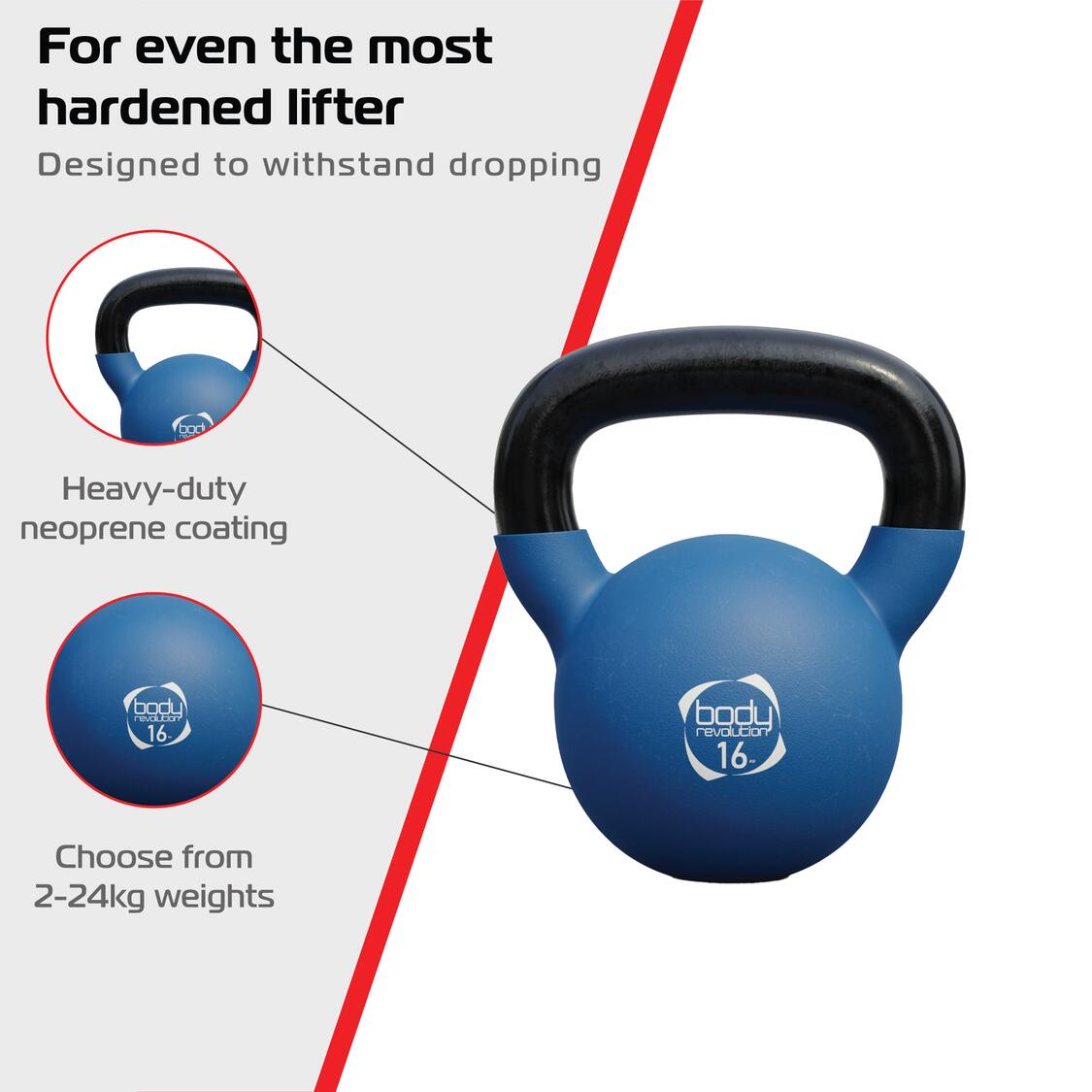Body Revolution 16 kg neopreen kettlebell 4/6