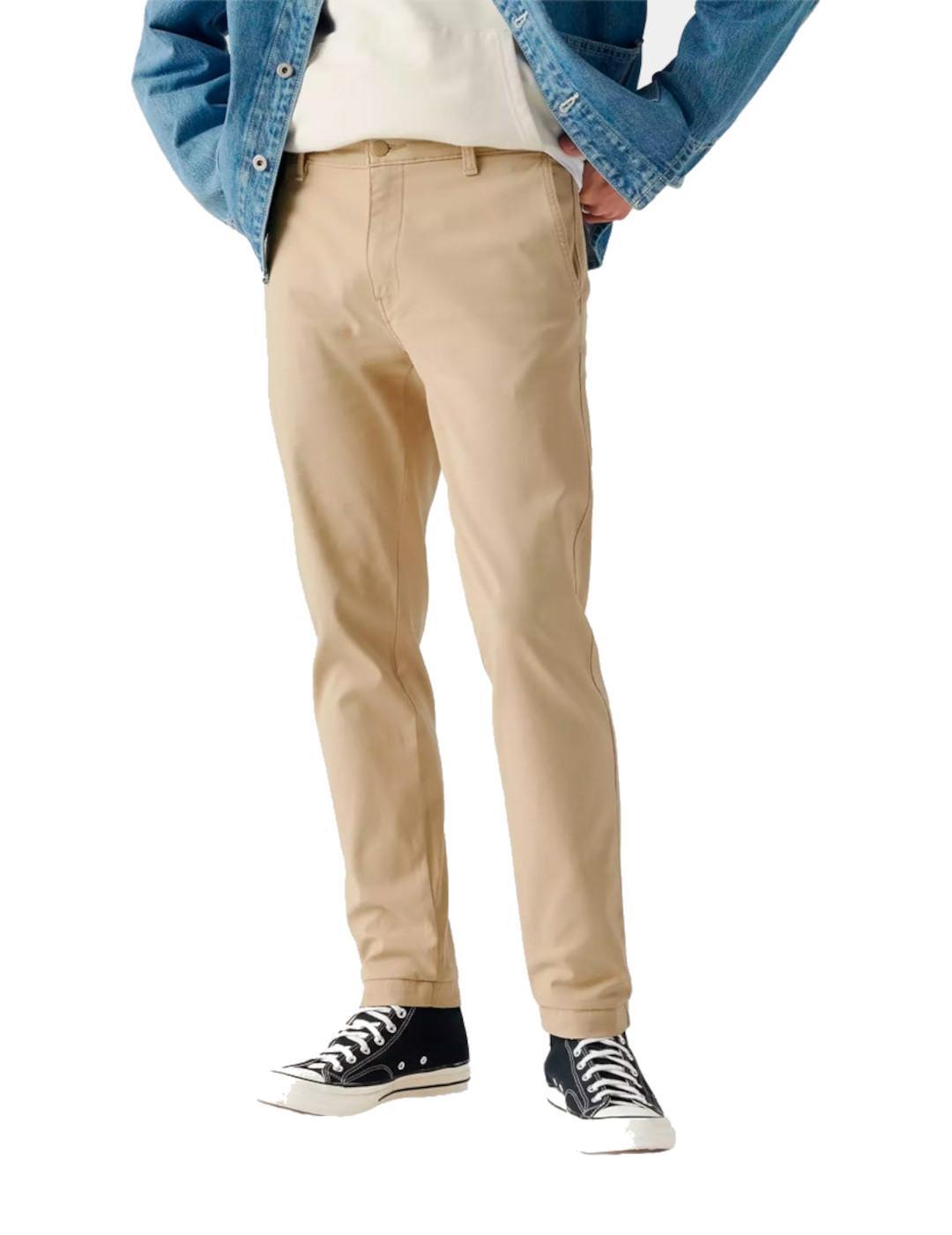 Pantalon pour homme Levis Chino standard taper beige 2/4
