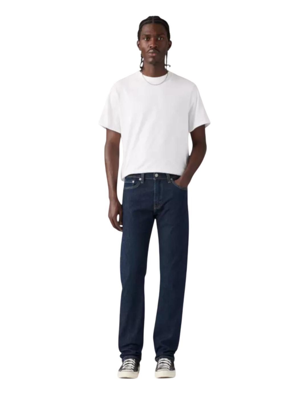 Pantalon pour homme Levis 513 slim straight baton bleu. 1/4