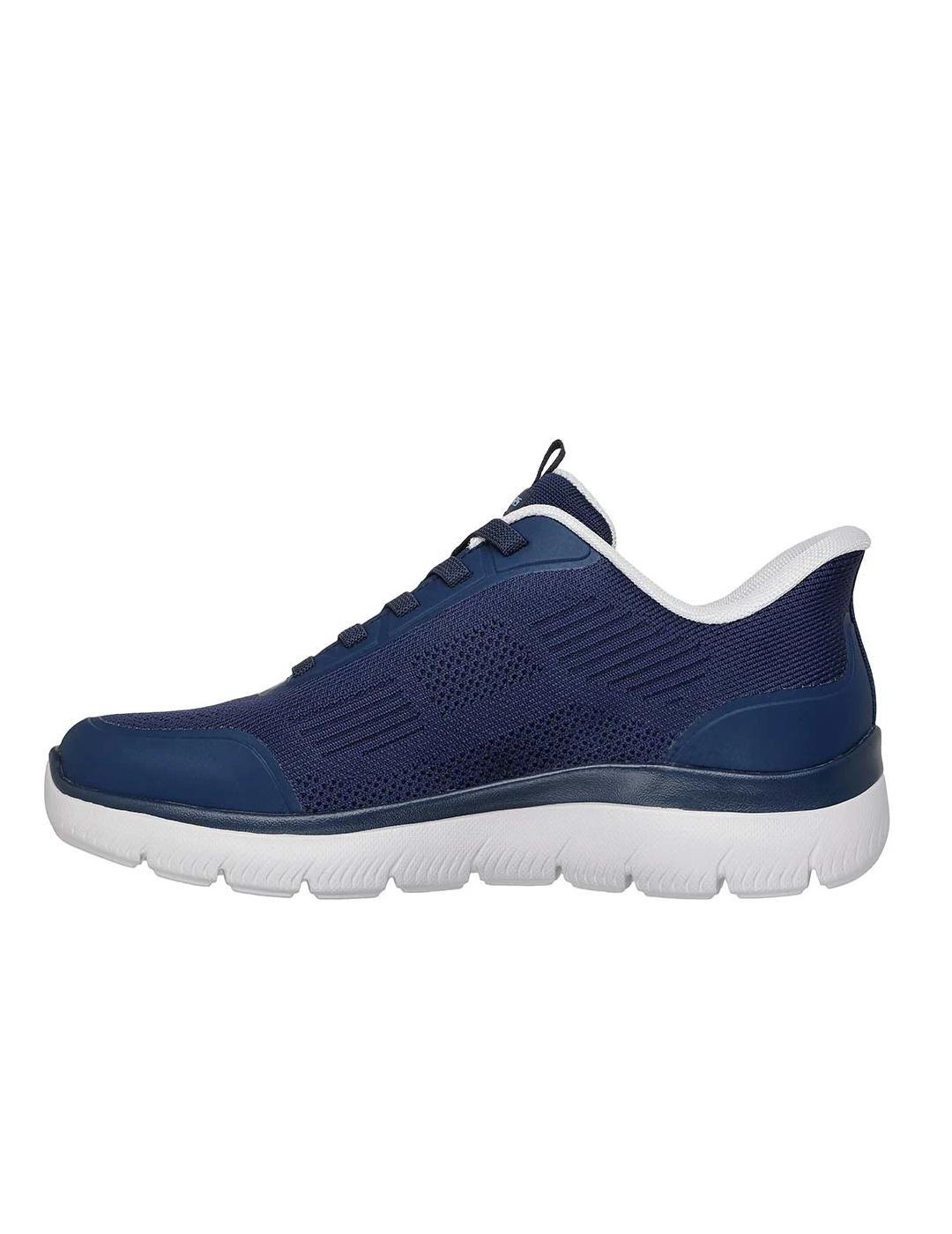 Scarpe da uomo Skechers summits leyter slip-ins Blu Marino. 2/4