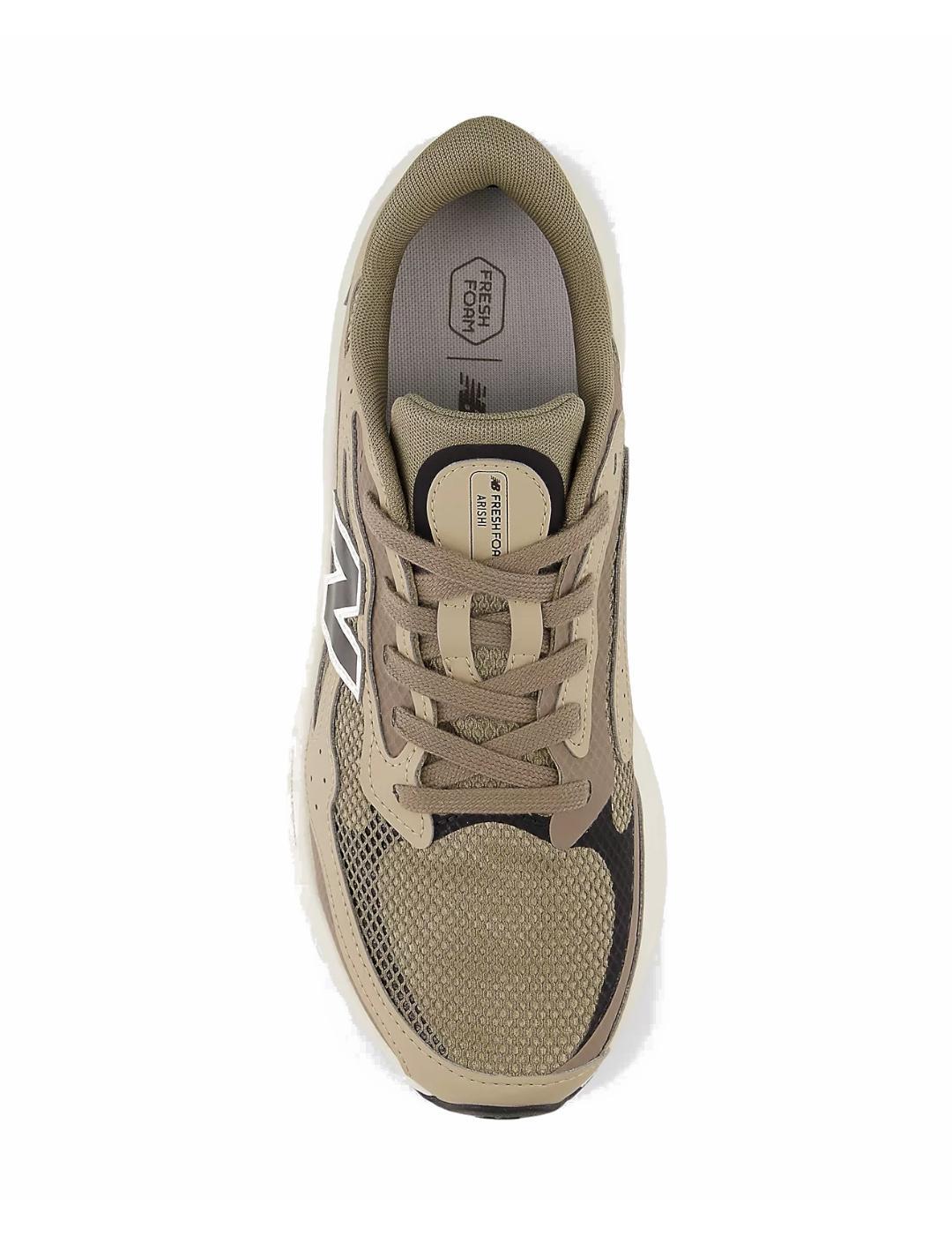 Sneakers da uomo per lo sport New Balance Fresh Foam Arishi Marrone. 4/5