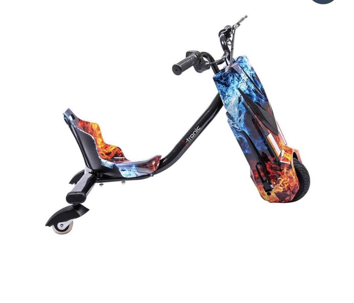 elektrische drift trike fire vlammen 2/3