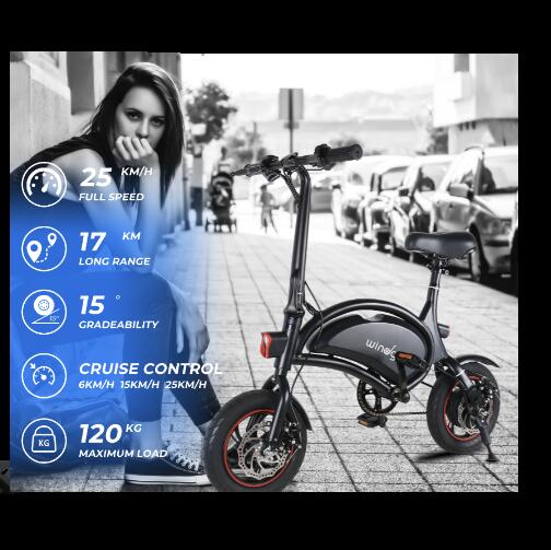 DYU T1 Elektrische vouwfiets voor kinderen & volwassenen 5/5
