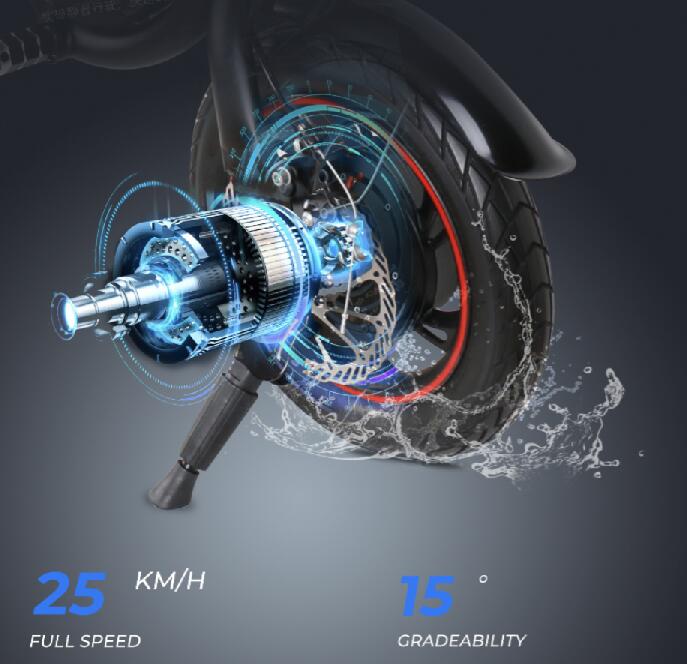 DYU T1 Elektrische vouwfiets voor kinderen & volwassenen 4/5