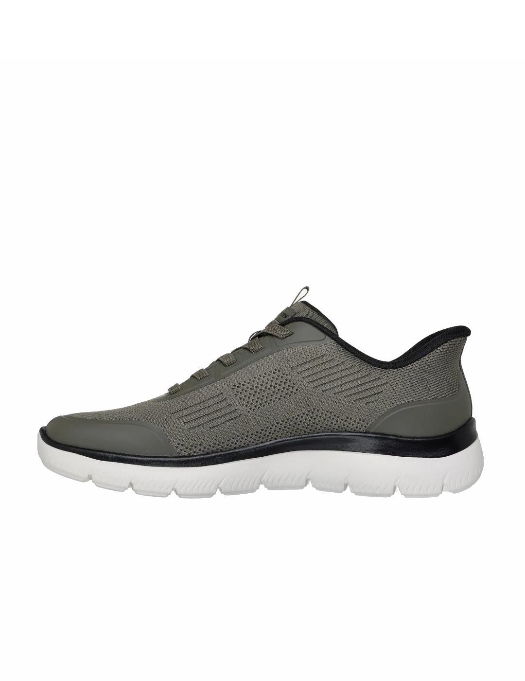 Scarpe da uomo Skechers Summits Leyter slip-ins verde. 2/5