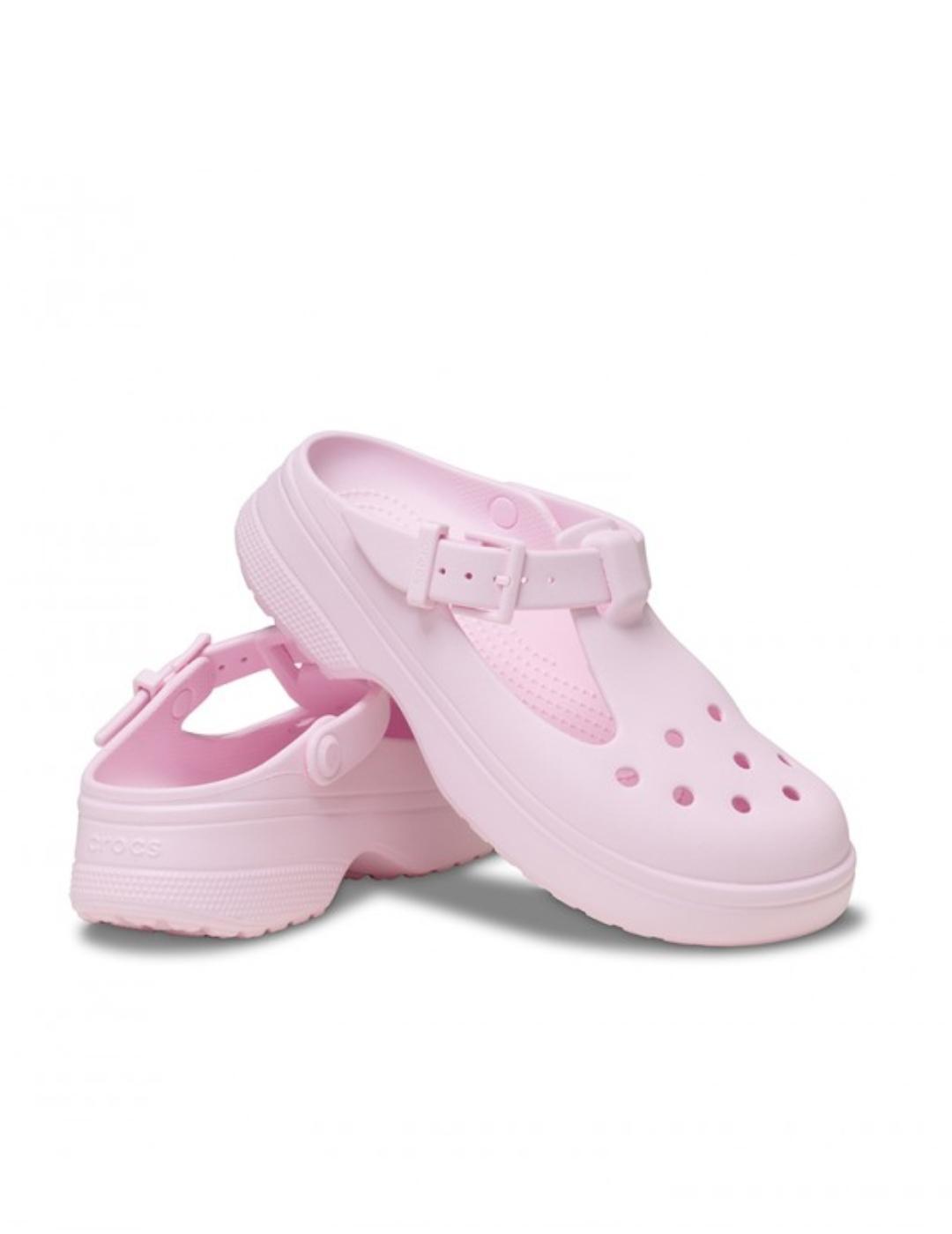Sandalias para Mujer Crocs Classic mary jane Rosa 4/6