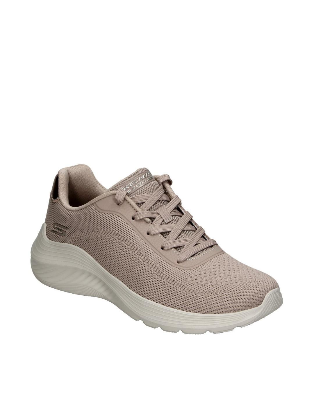 Chaussures pour femme Skechers Bobs squad waves Marron. 3/5
