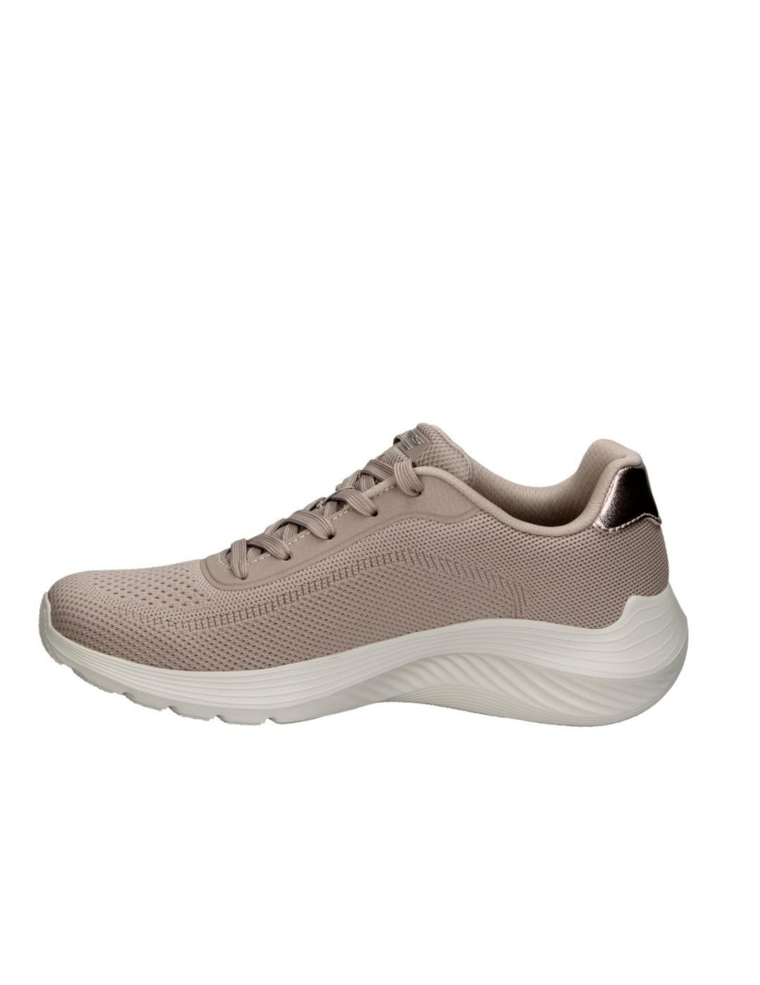 Chaussures pour femme Skechers Bobs squad waves Marron. 2/5