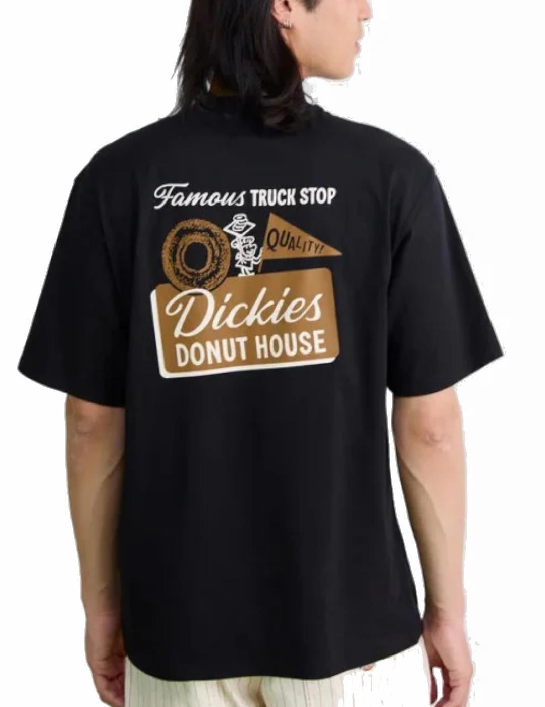 Camiseta para Hombre Dickies Donut house  Negro 2/2