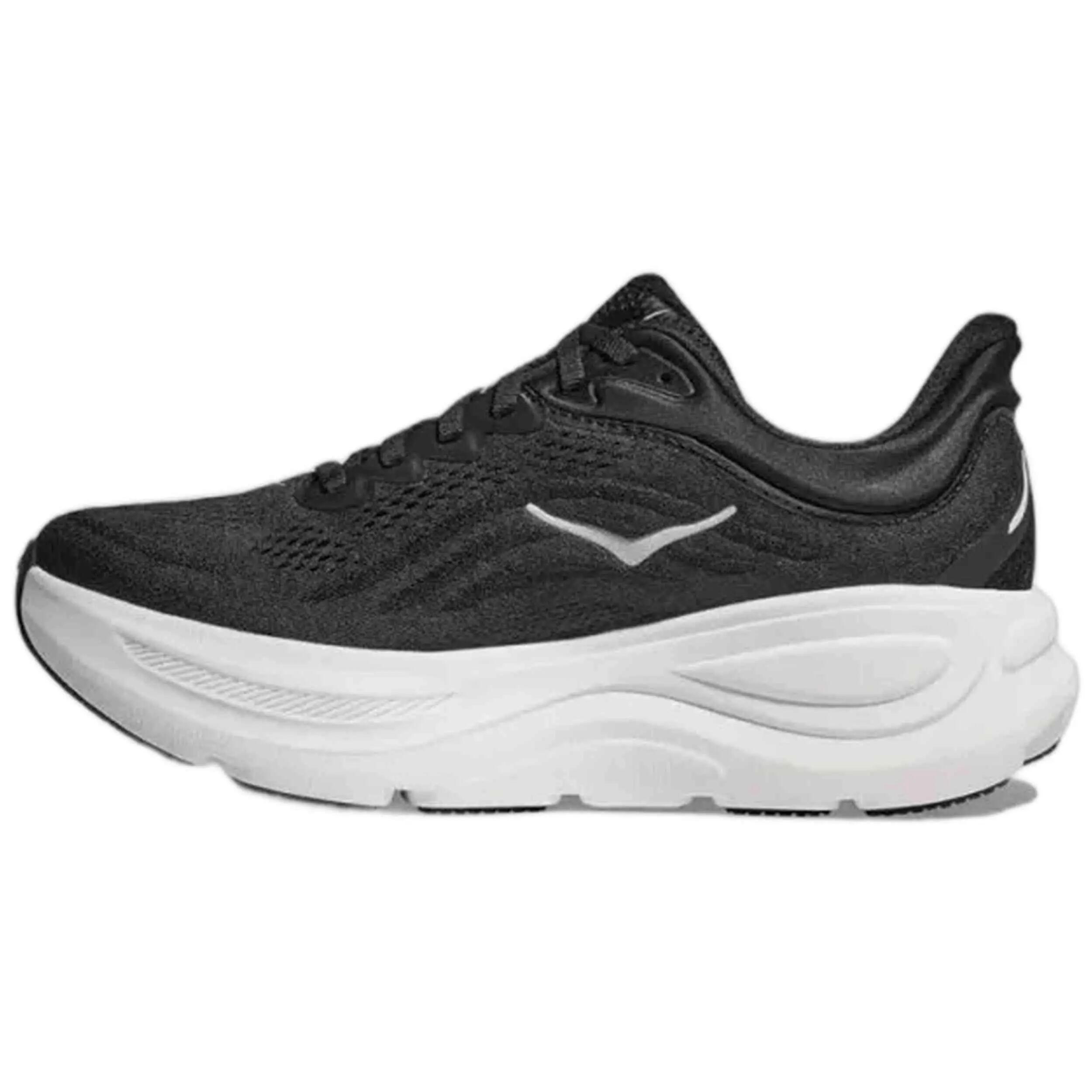 SCARPE RUNNING HOKA UOMO BONDI 9 COLORE BIANCO NERO WHITE 2/5