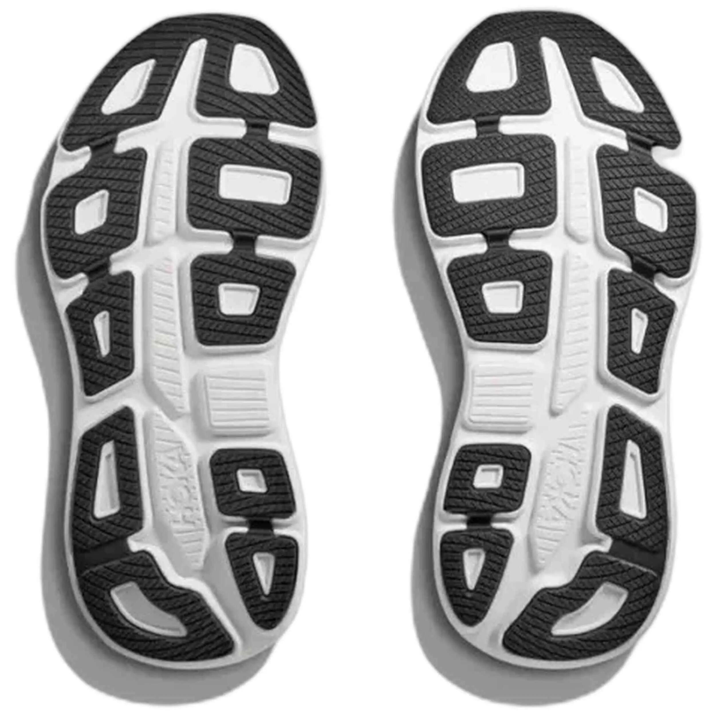 SCARPE RUNNING HOKA UOMO BONDI 9 COLORE BIANCO NERO WHITE 4/5