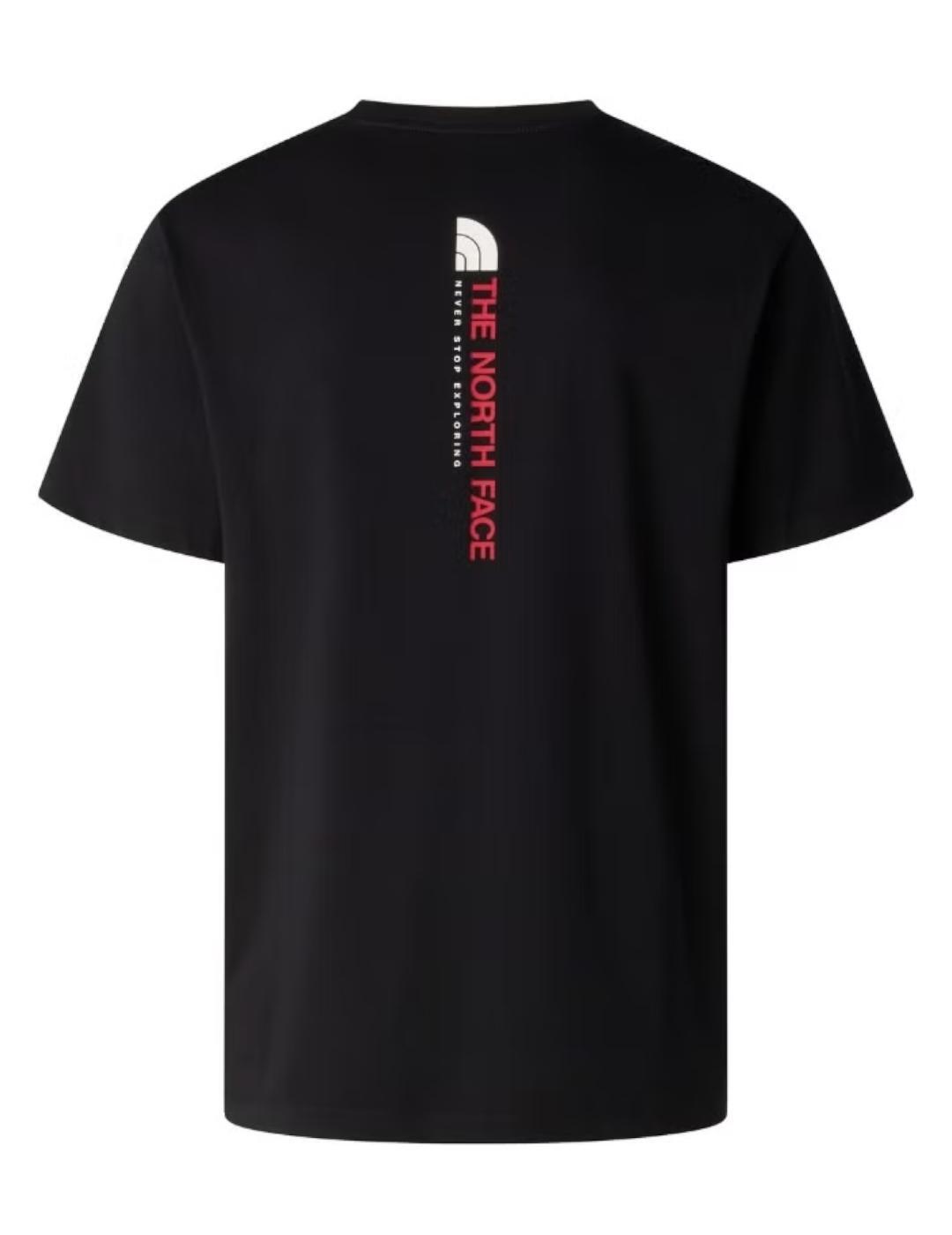 T-shirt pour homme The North Face Vertical régulier Noir. 4/5