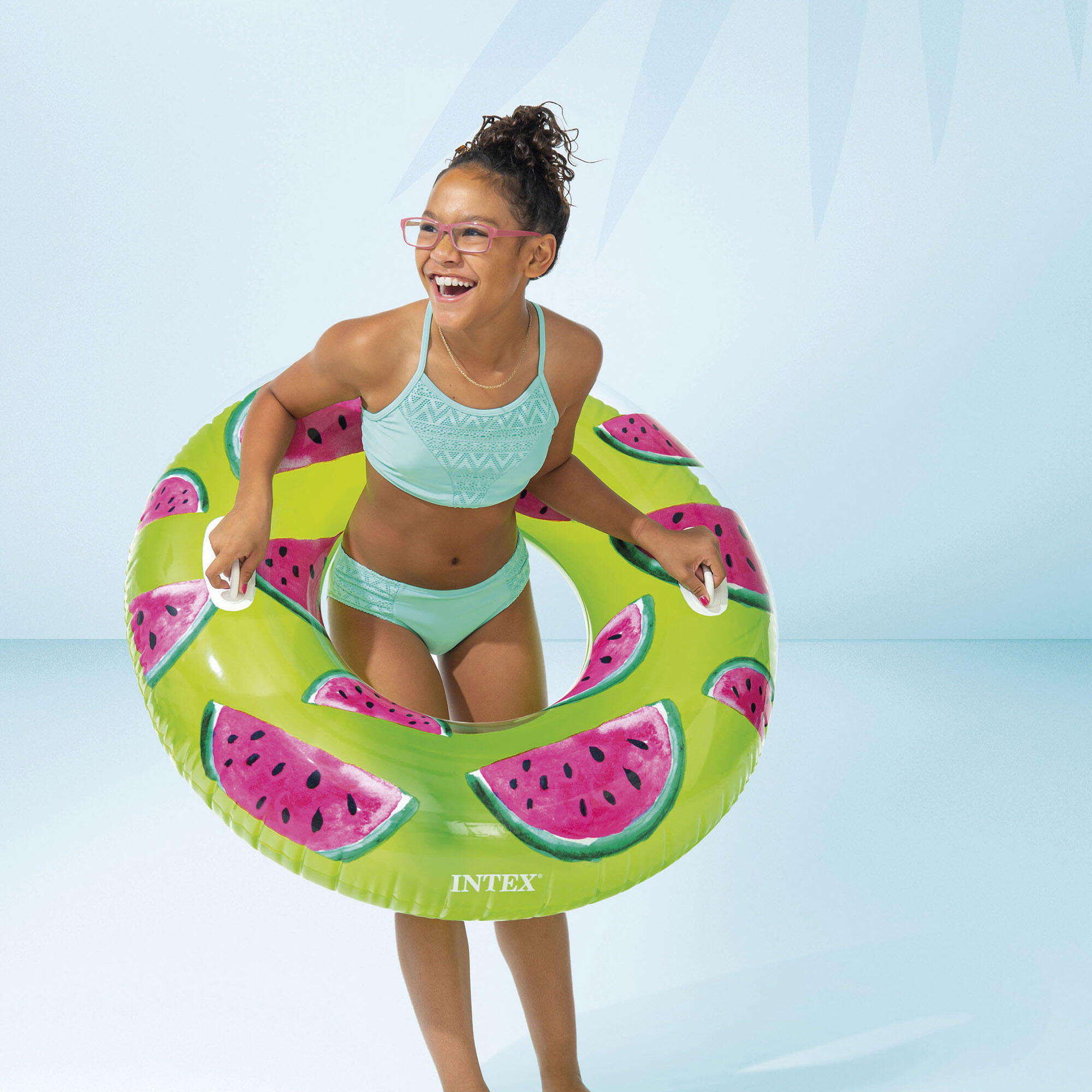 Nafukovací kruh INTEX 56261 TROPICAL FRUIT 107 cm 5/6