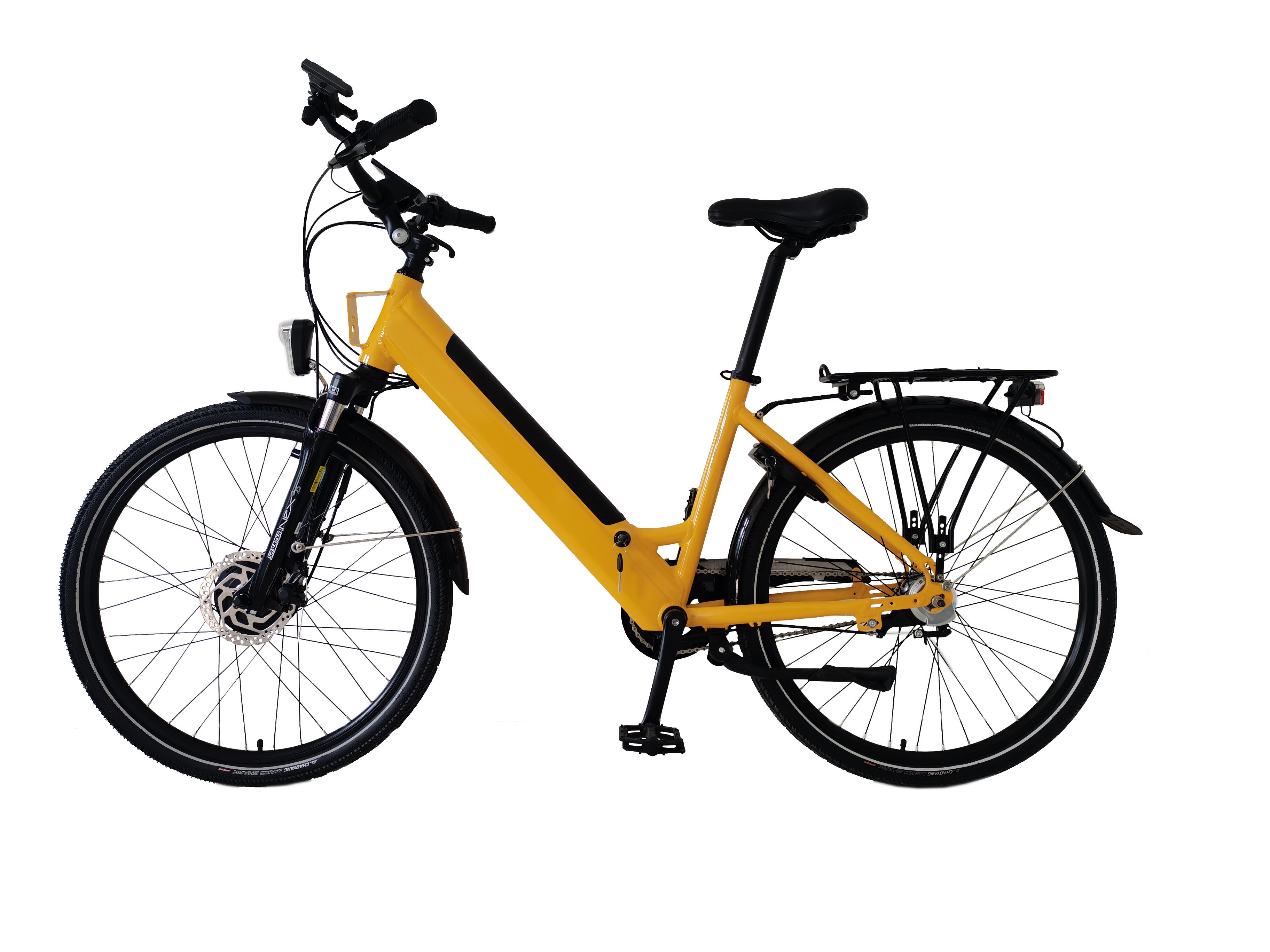 26" Yellow e-bike Multipurpose
