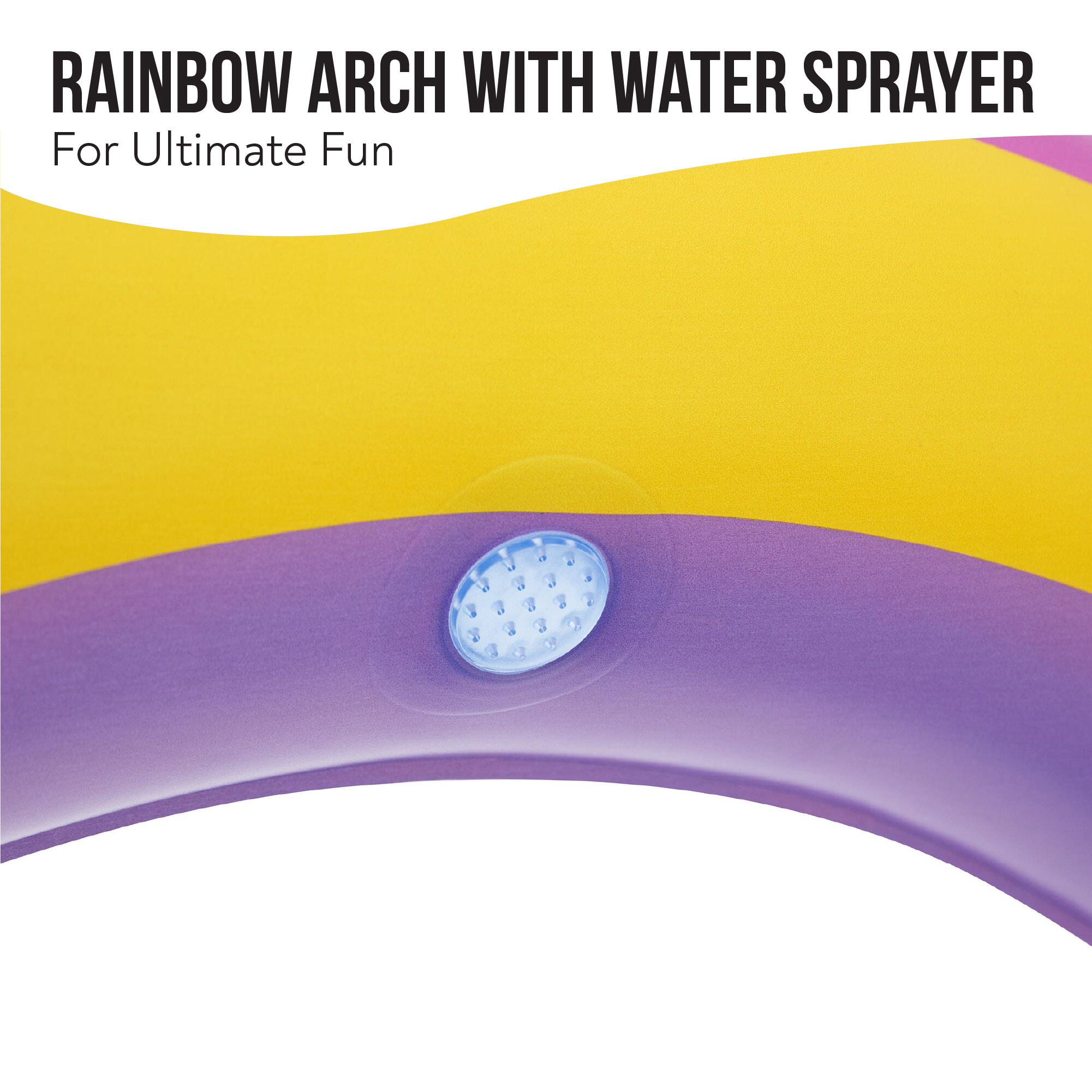 Bestway Rainbows ‘N Rays Play Centre, Inflatable Kids Pool, Water Play Centre 6/6