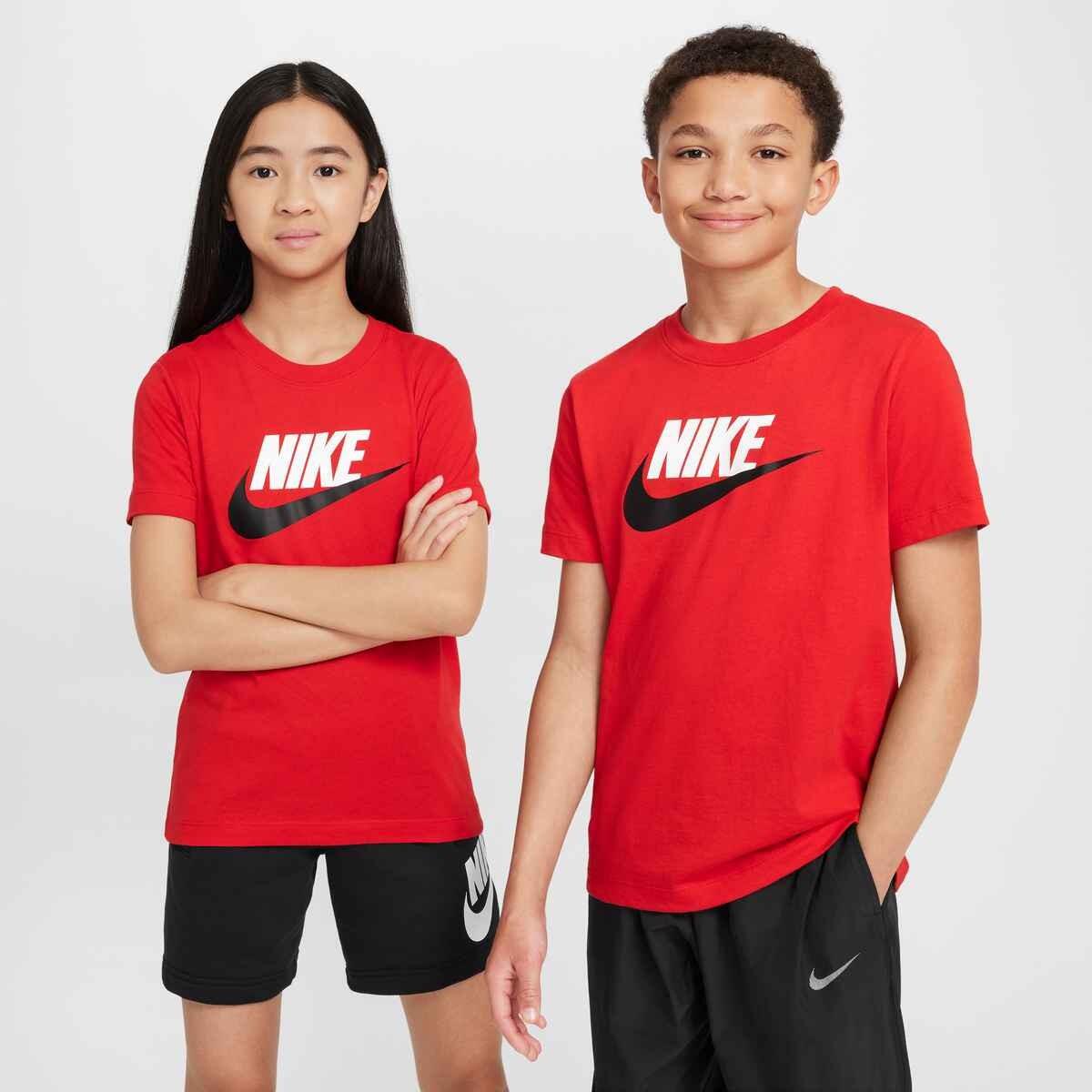 T-Shirt Criança Nike Sportswear Futura Vermelho 3/4
