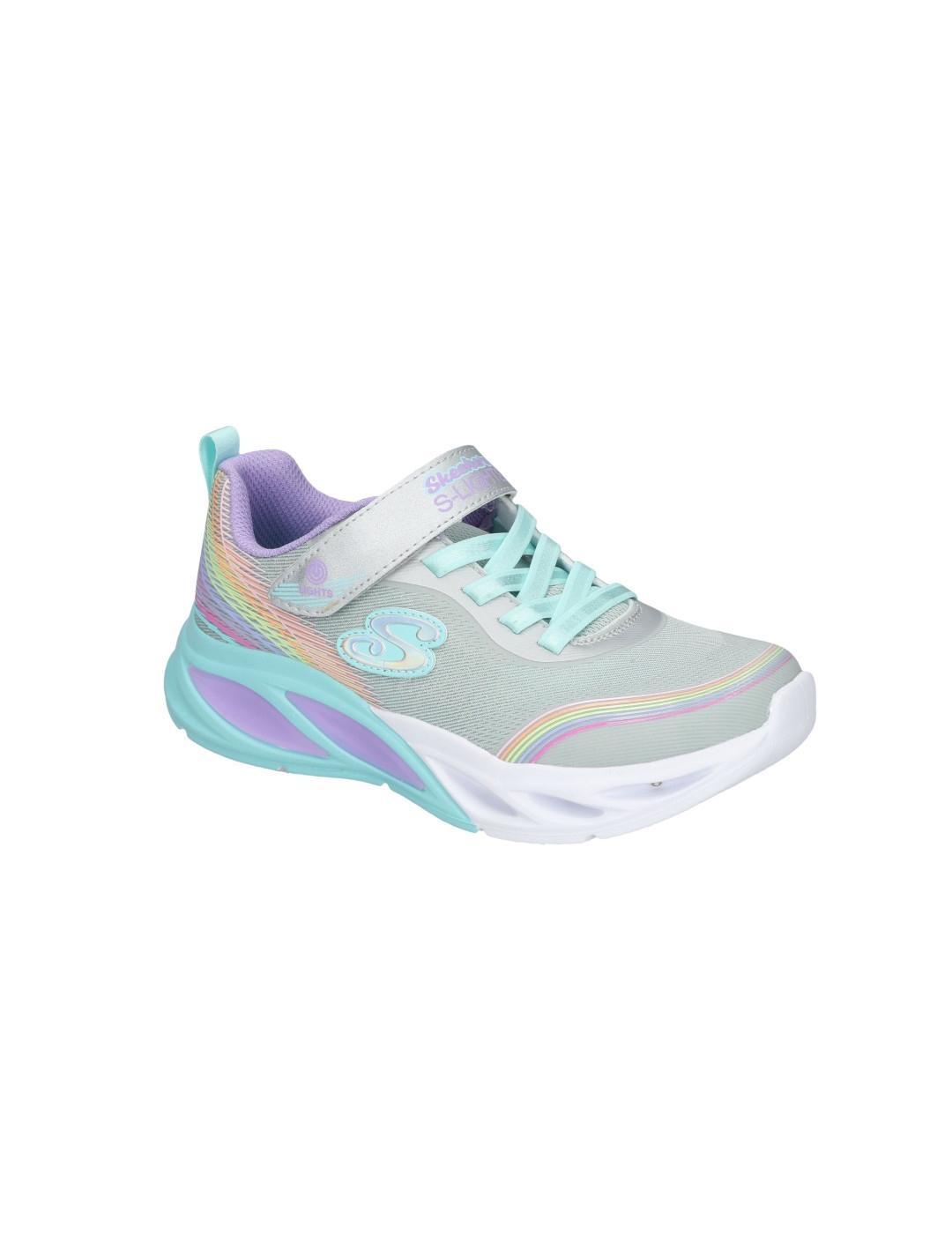 Calçado Skechers Cosmic Glow - Rainbow Beam, Multicolorido, Crianças 3/4