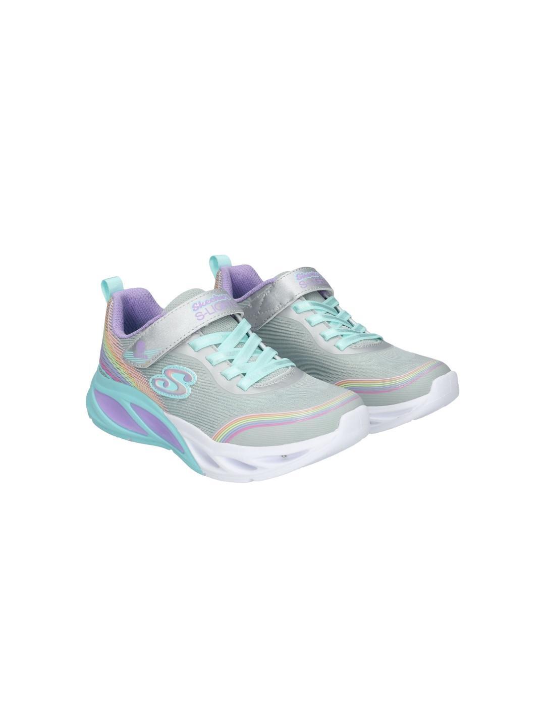 Calçado Skechers Cosmic Glow - Rainbow Beam, Multicolorido, Crianças 4/4