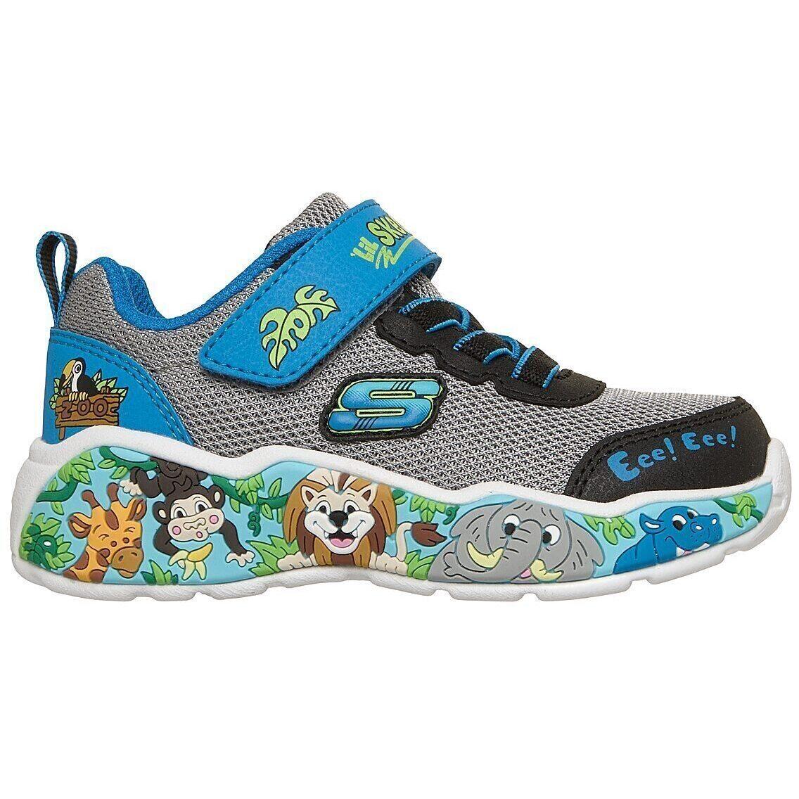 Baskets Skechers Play Scene, Bleu, Enfants 3/5