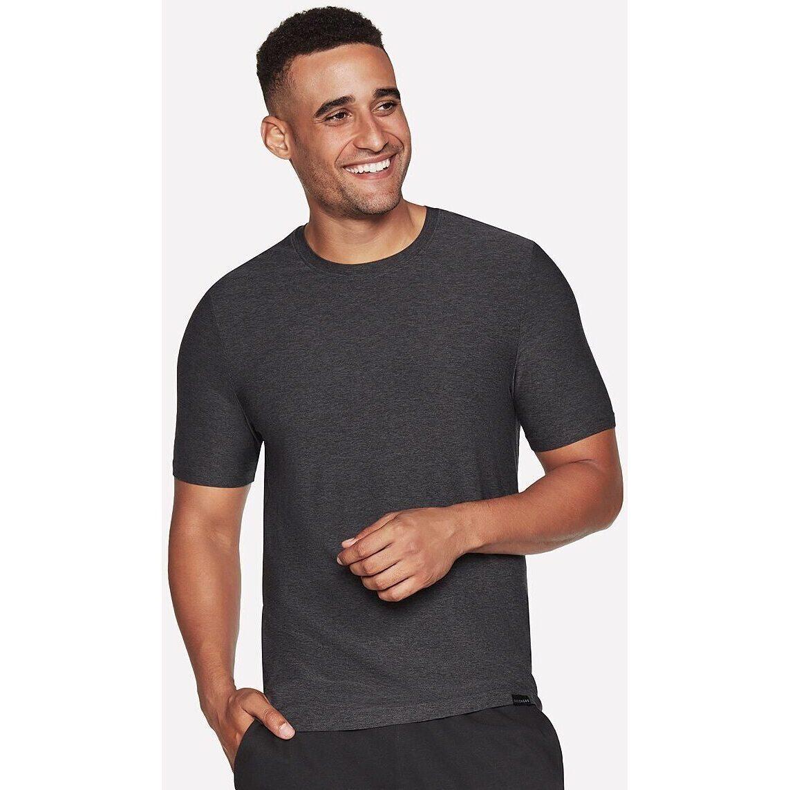 T-Shirt Skechers GO DRI All Day Tee, Grau, Herren 3/4