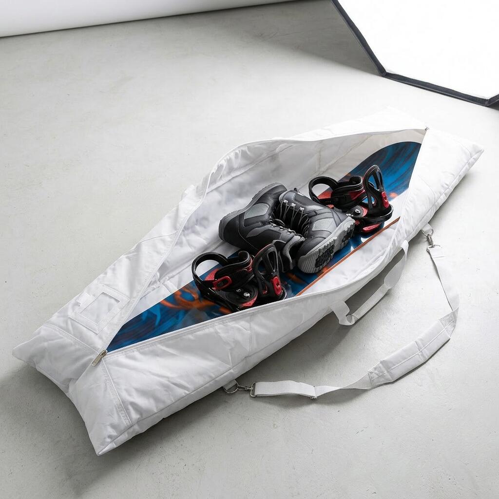 Sacca per snowboard idrorepellente 180x40x16 cm - Bianca 3/7