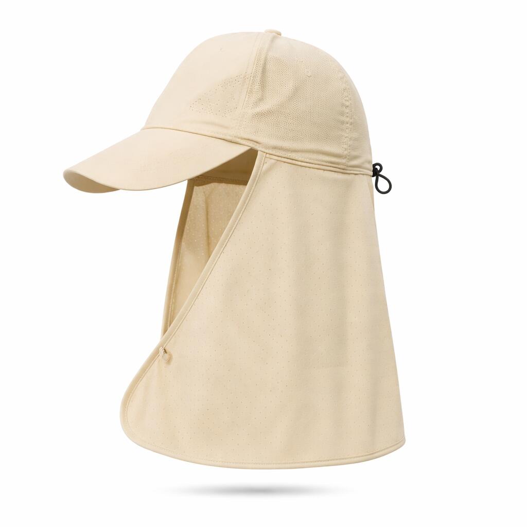 Sun Hat Quick-Dry Neck Flap Unisex (Beige)