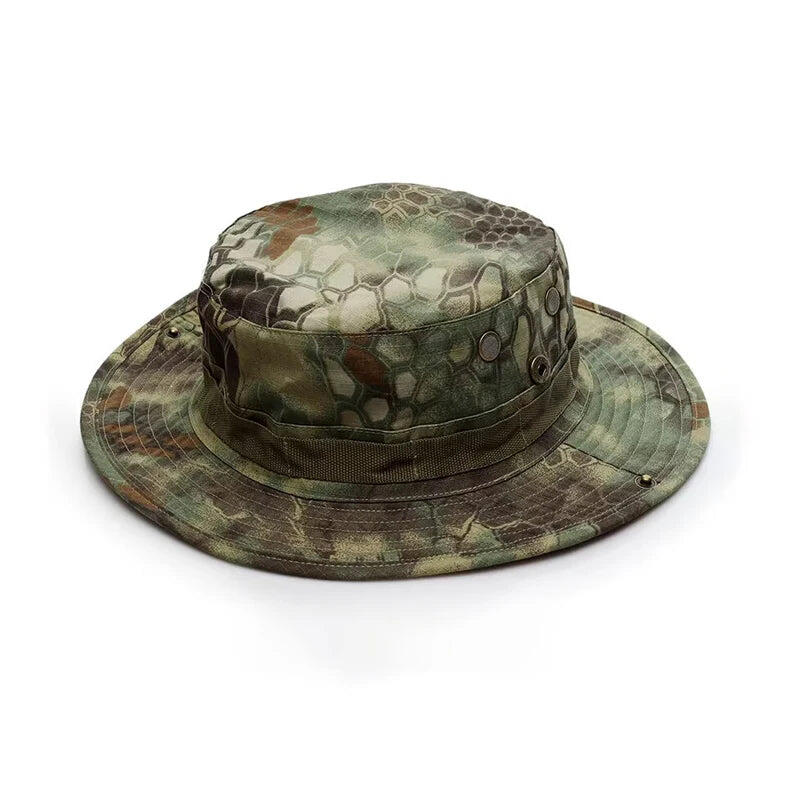 Boonie Green Python Unisex Hat with UV Protection for Hiking