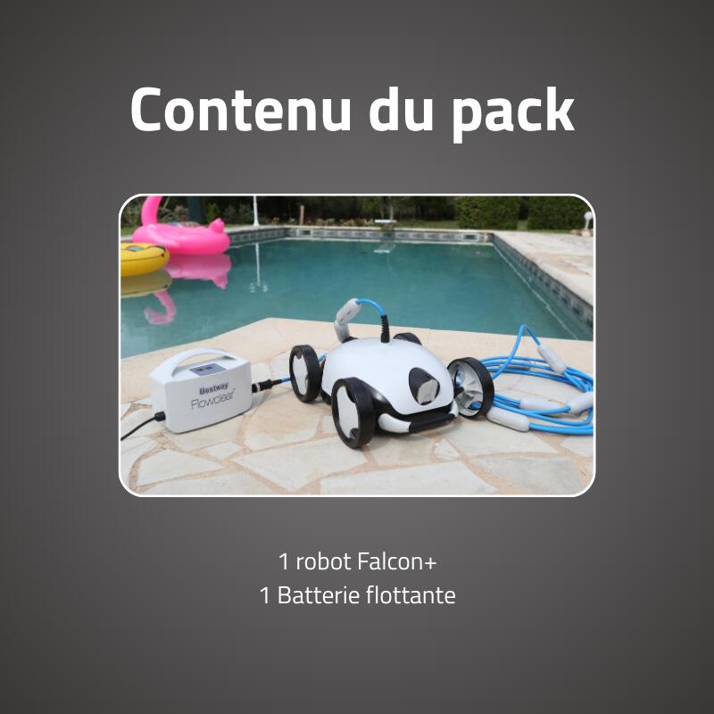 Bestway Robot piscine Falcon+ nettoyage fond et pentes 28 m² max 5/7