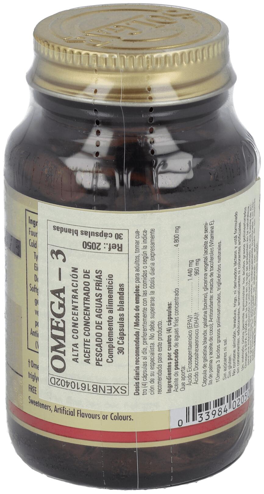 Omega 3 Alta Concentracion Double Strength Cápsulas 3/3