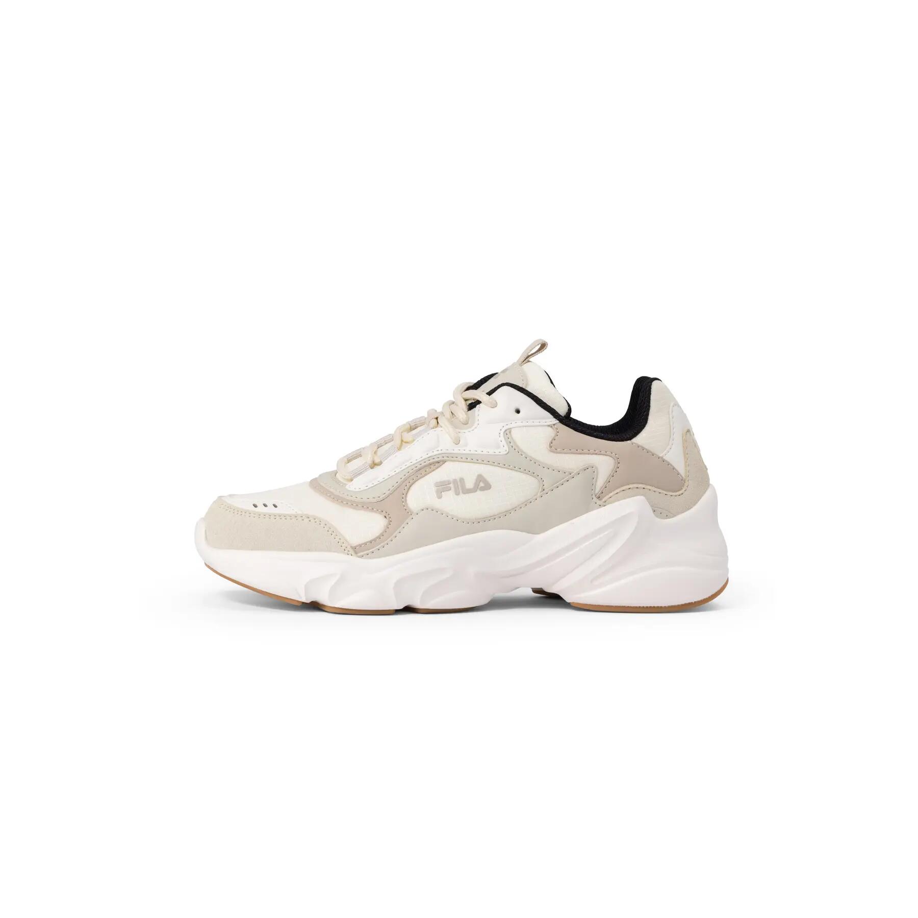 Pantofi sport damă FILA Collene CB albi cu accente roz