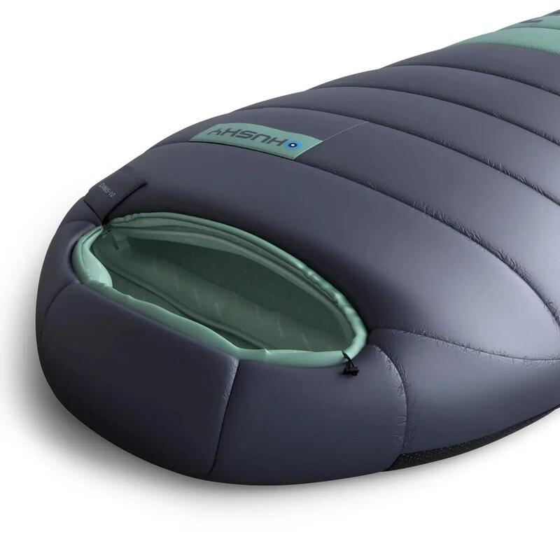 Husky mummy sleeping bag down Dinis 2024 -10°C - 220 cm - blue with Mint